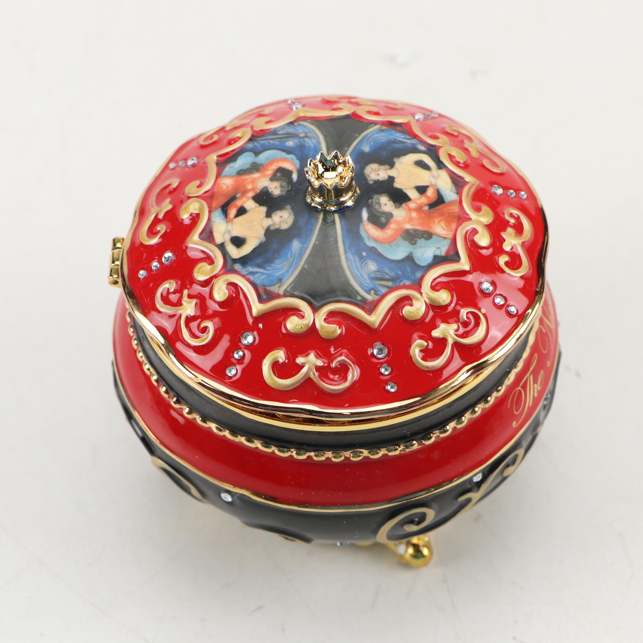 The Bradford Exchange "Clara and the Nutcracker" Embellished Porcelain Music Box