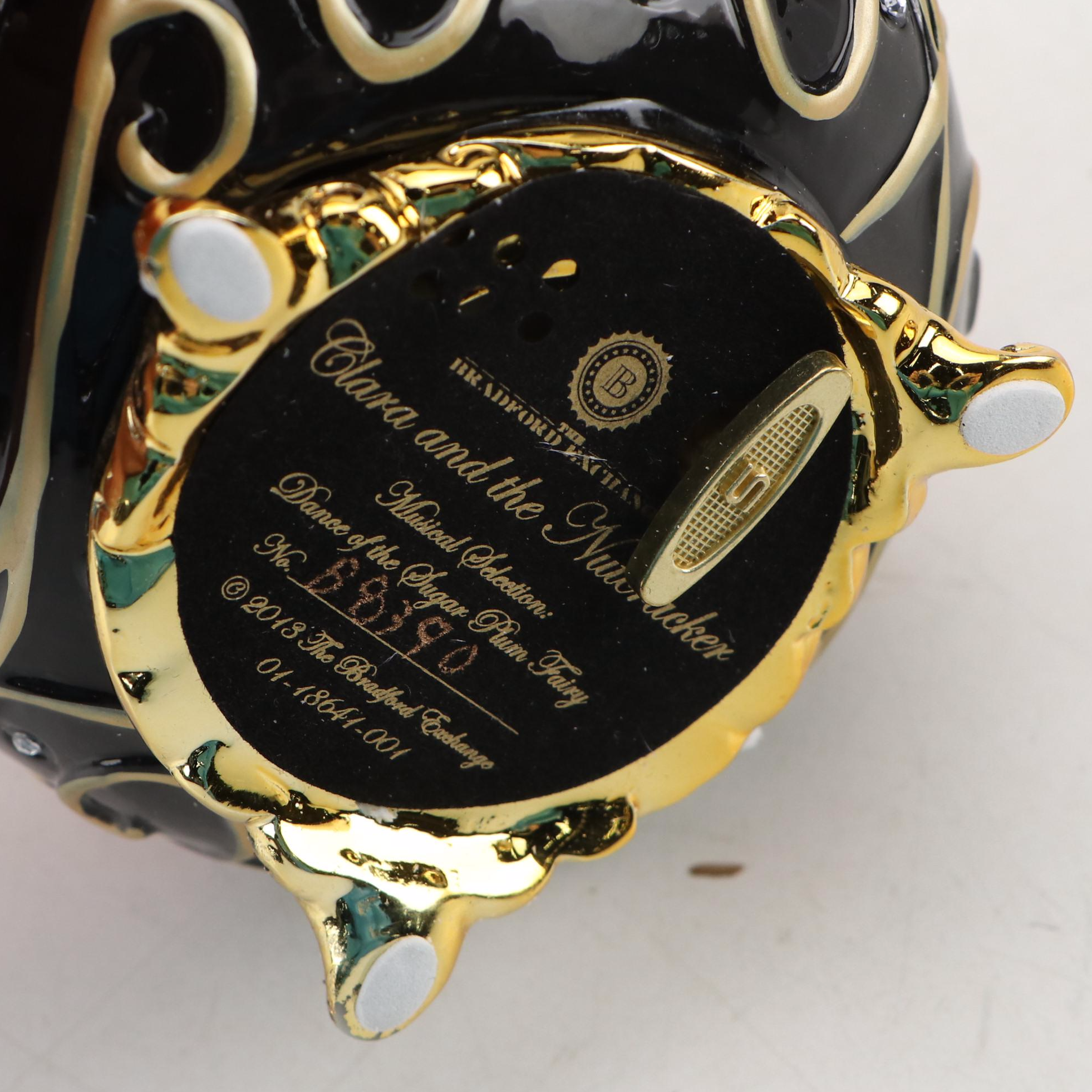 The Bradford Exchange "Clara and the Nutcracker" Embellished Porcelain Music Box