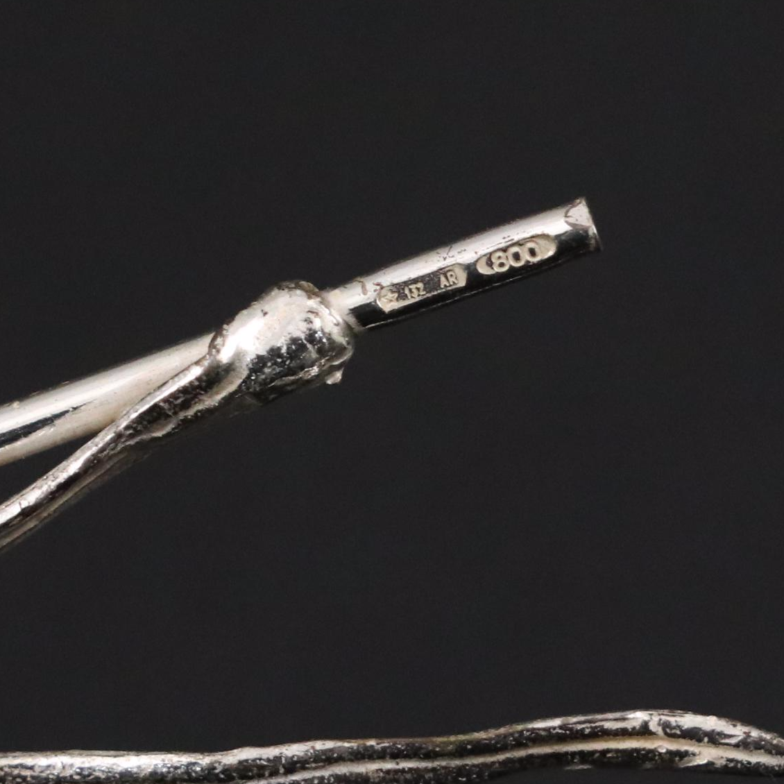 Italin Silver Horn Charm with Wheat Sheaf and Other Boxes