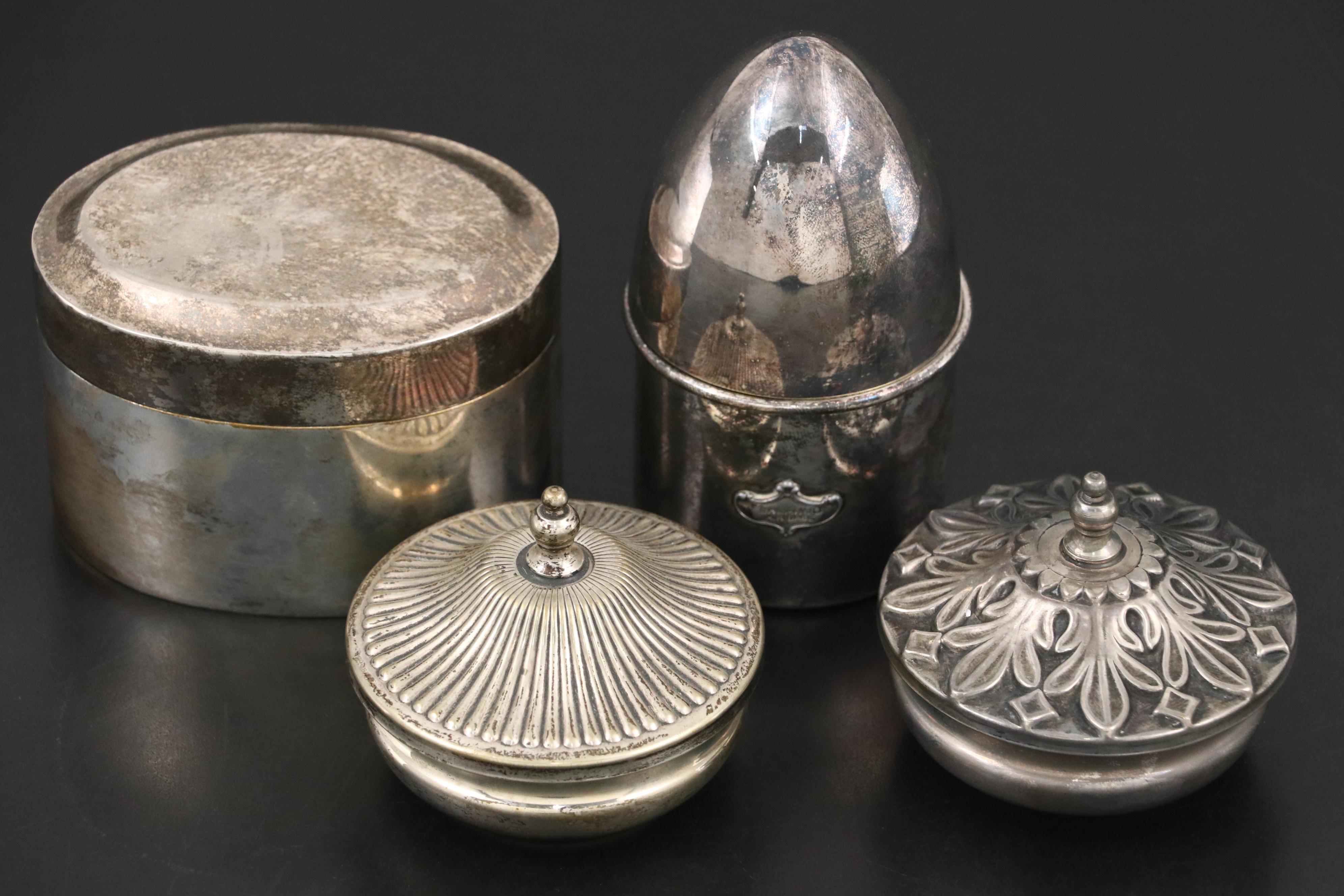 Italin Silver Horn Charm with Wheat Sheaf and Other Boxes