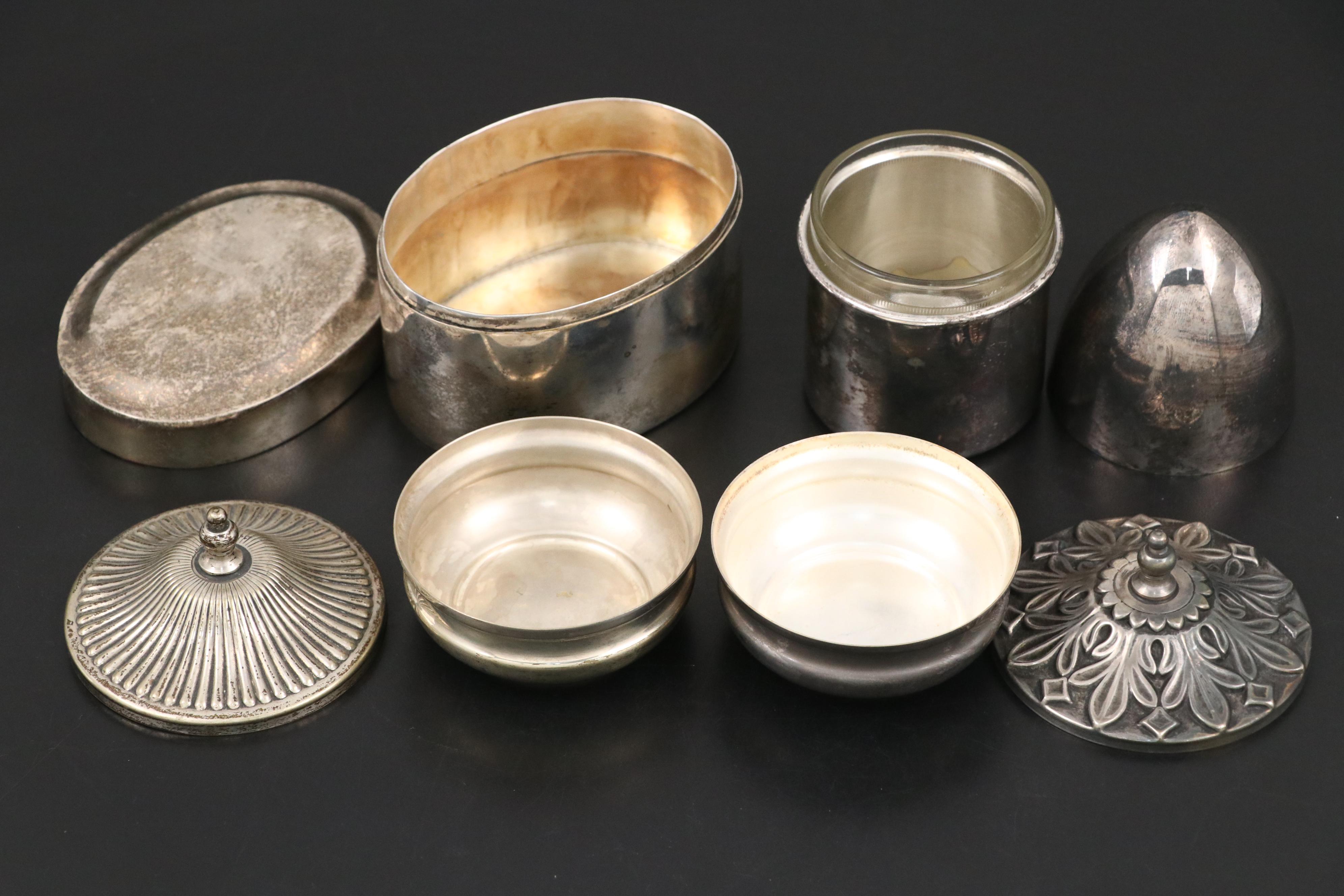 Italin Silver Horn Charm with Wheat Sheaf and Other Boxes