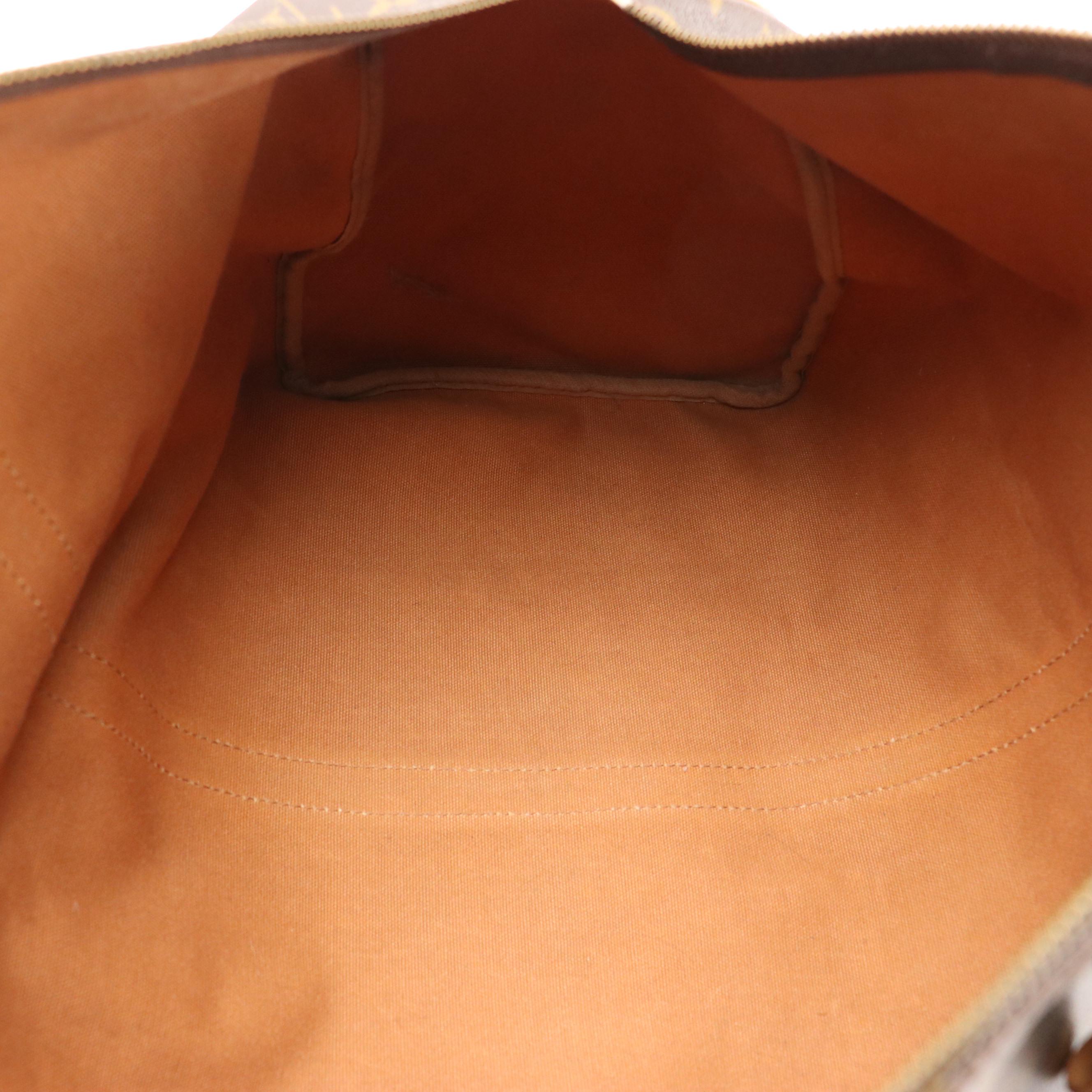 Louis Vuitton Keepall 50 Travel Bag in Monogram Canvas and Leather