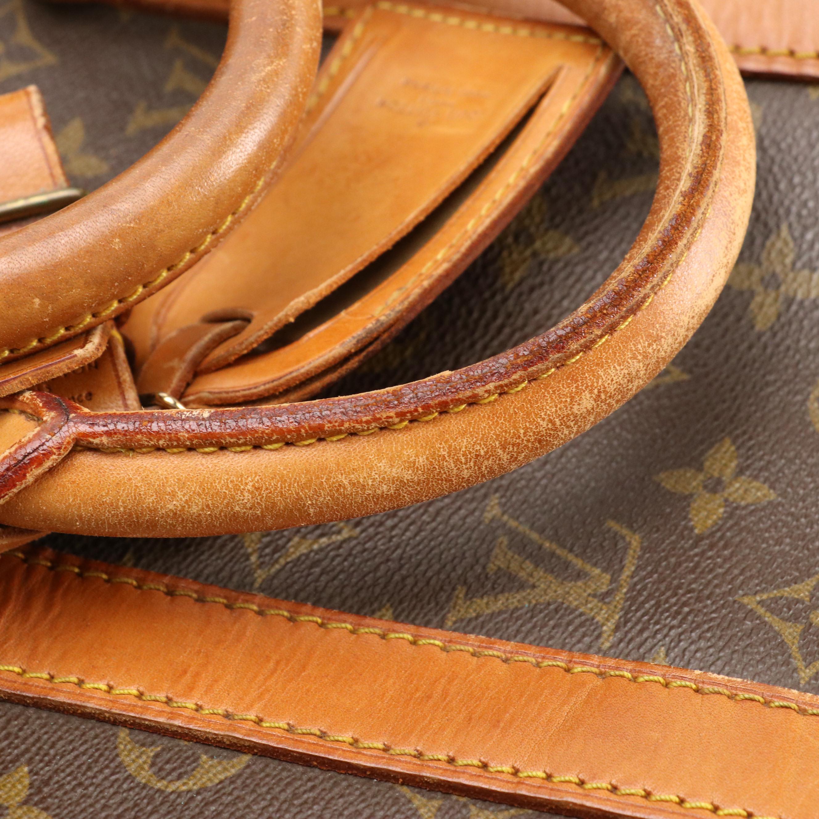 Louis Vuitton Keepall 50 Travel Bag in Monogram Canvas and Leather