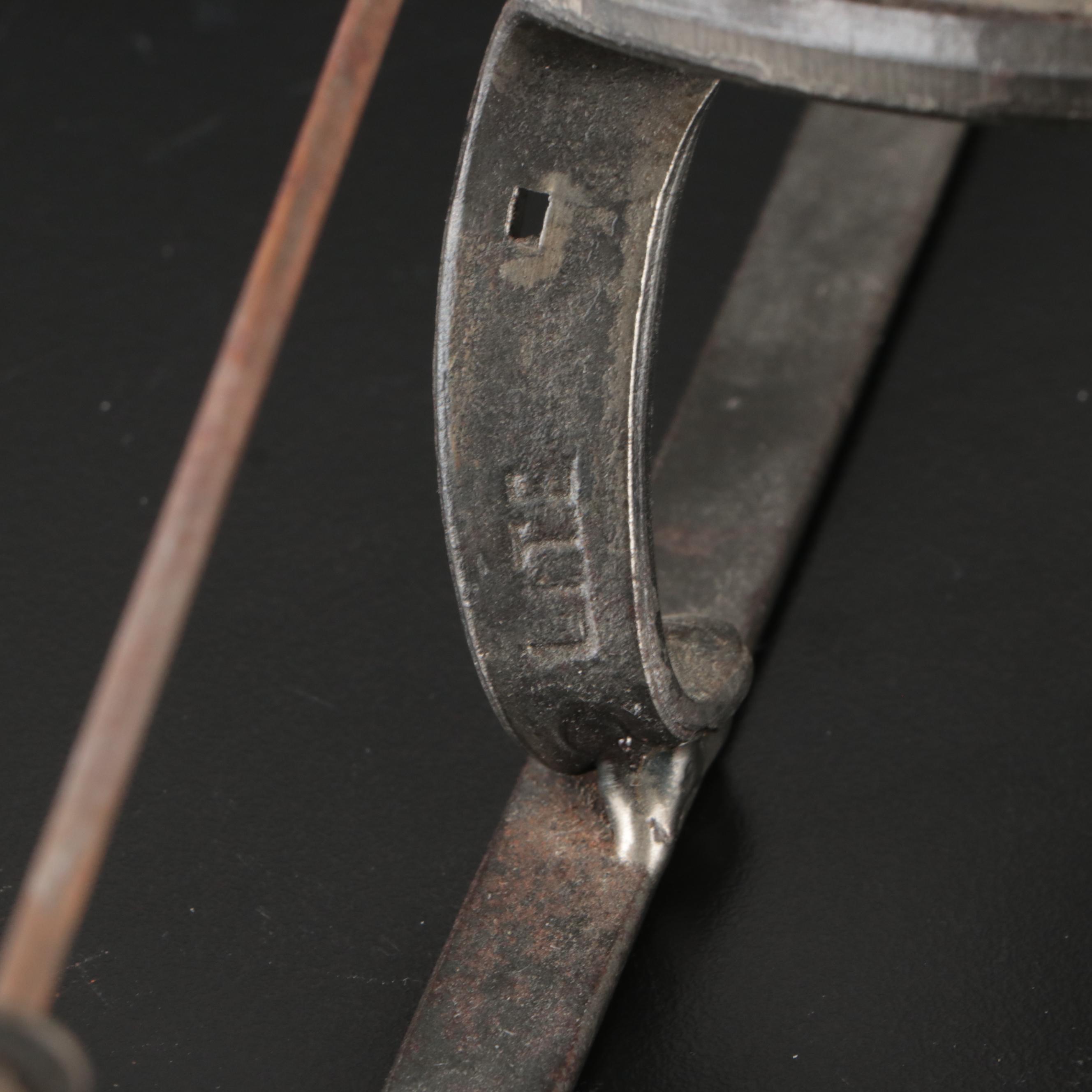 Handmade Metal Horseshoe Skier Sculpture and Other