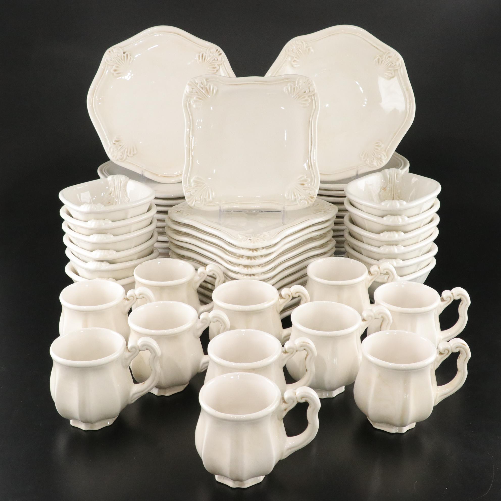 Vietri "Portobello" Stoneware Dinner Service