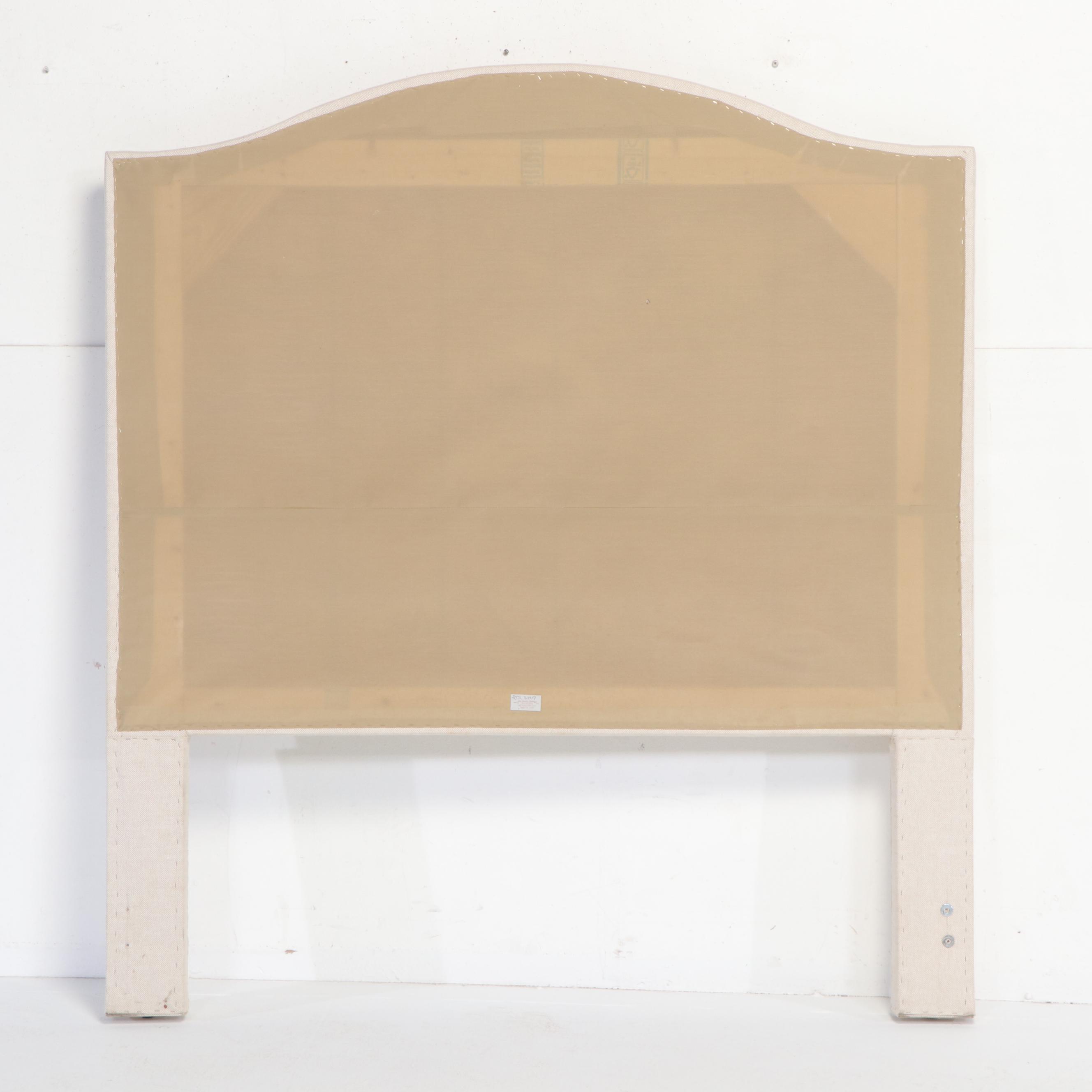 Contemporary Custom Upholstered Queen Size Headboard with Floral Bedding Set