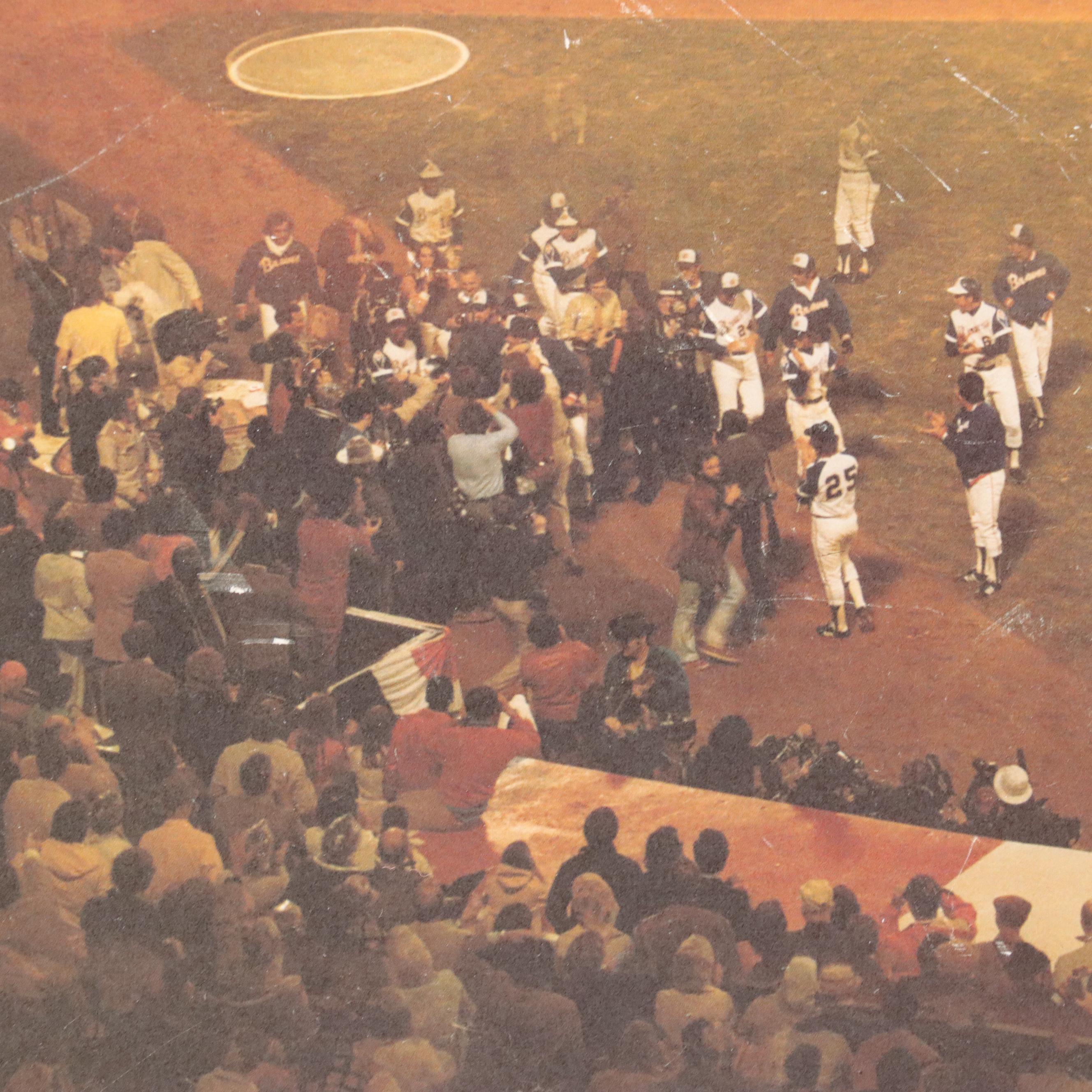 Hank Aaron Signed Limited Edition "Number 715" Atlanta Braves Framed Print