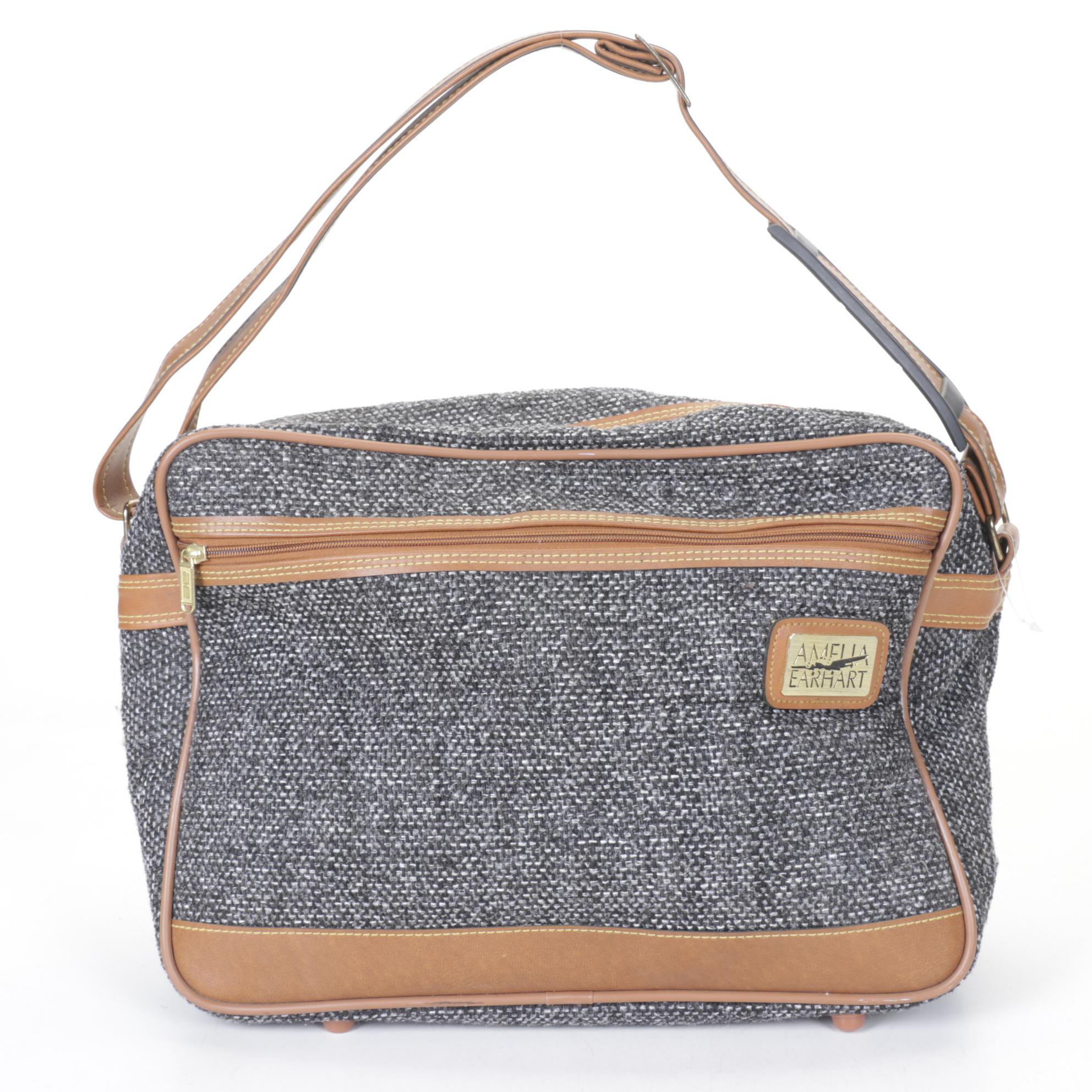 Amelia Earhart Tweed Luggage Shoulder Bag