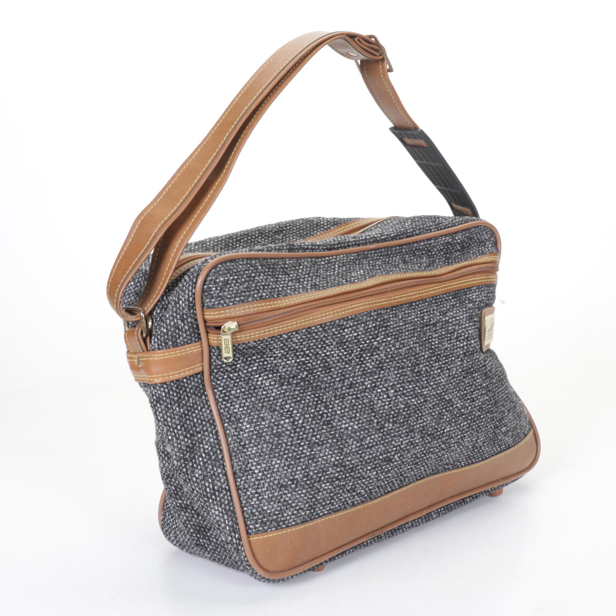 Amelia Earhart Tweed Luggage Shoulder Bag