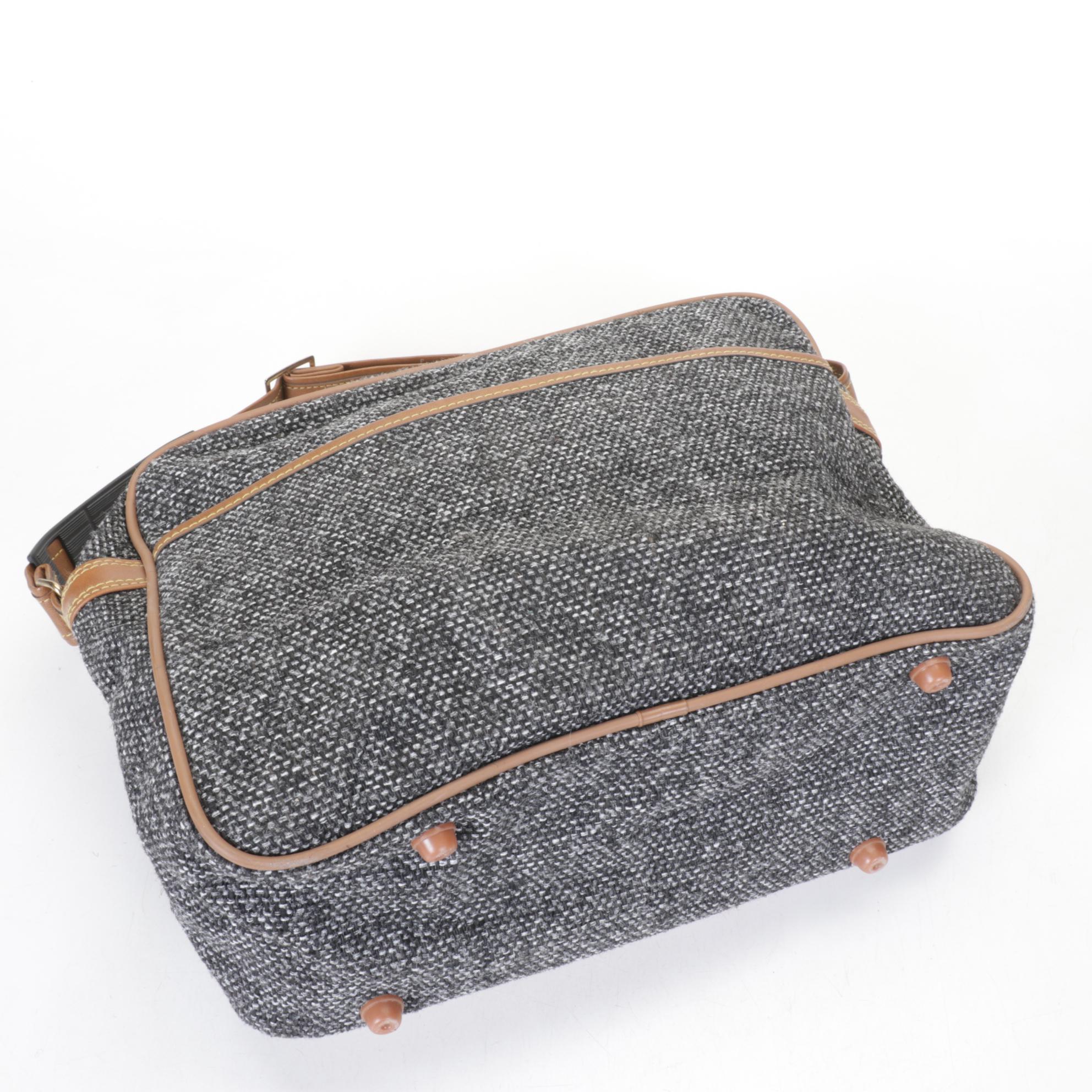 Amelia Earhart Tweed Luggage Shoulder Bag
