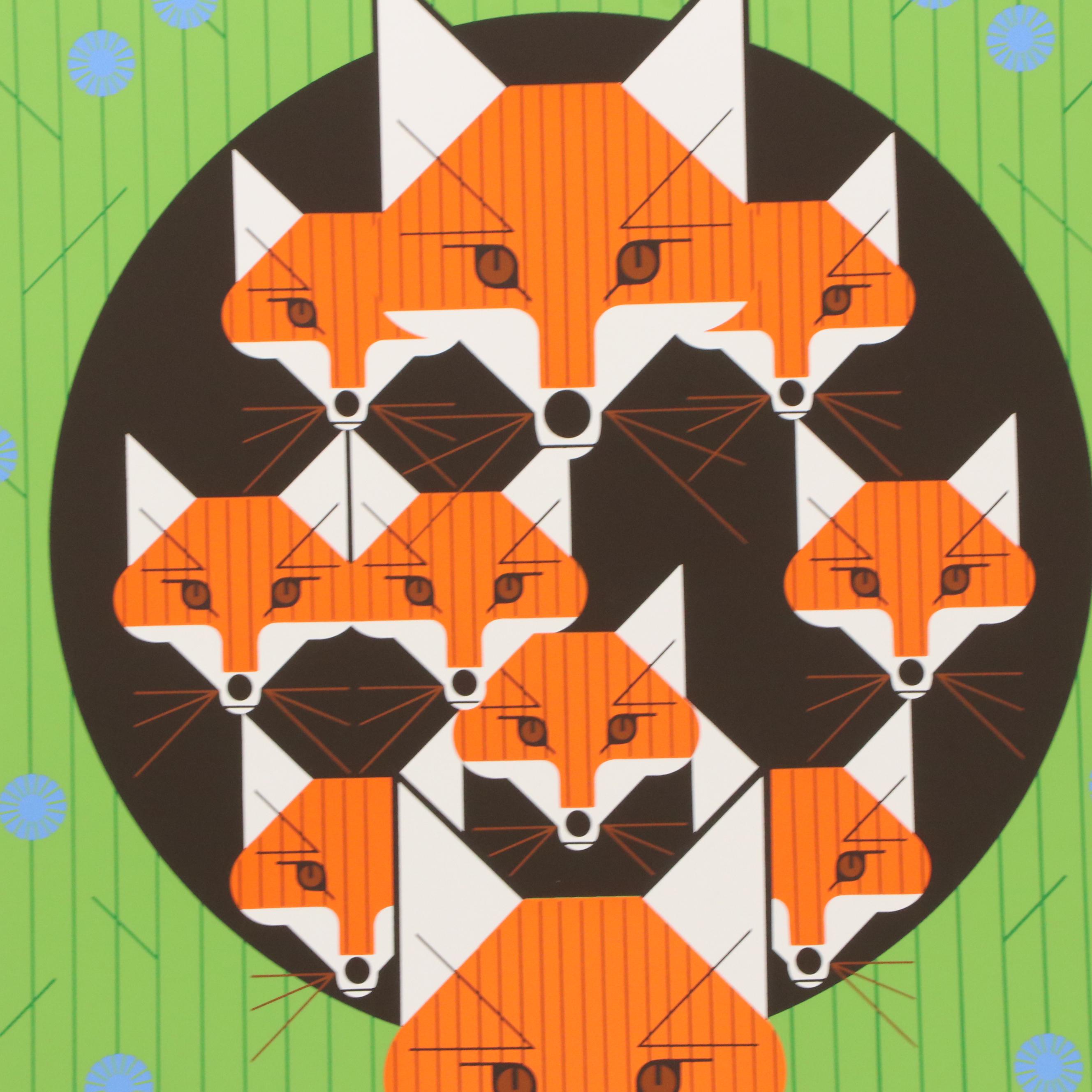 Charley Harper Serigraph "Foxsimiles," 1981