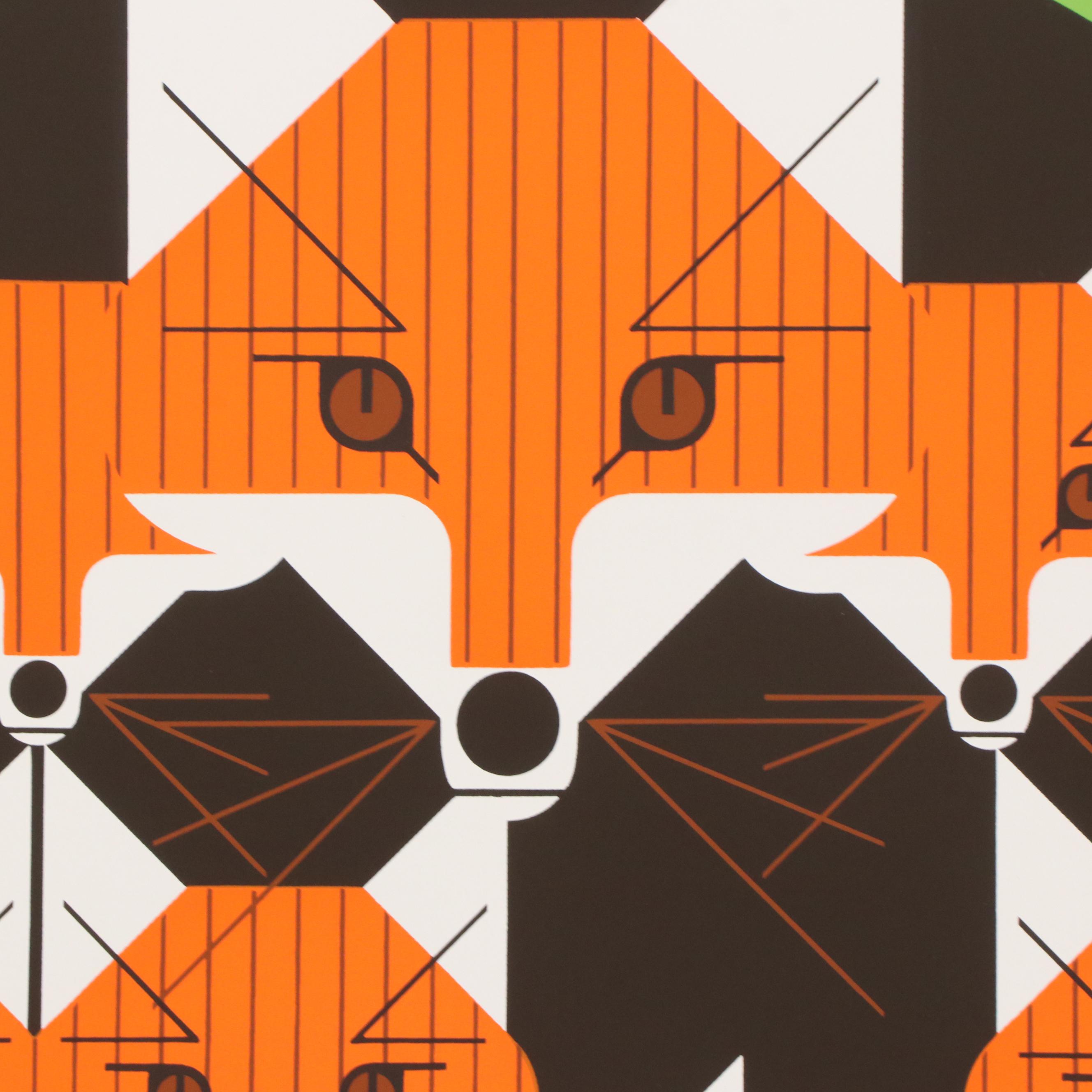 Charley Harper Serigraph "Foxsimiles," 1981