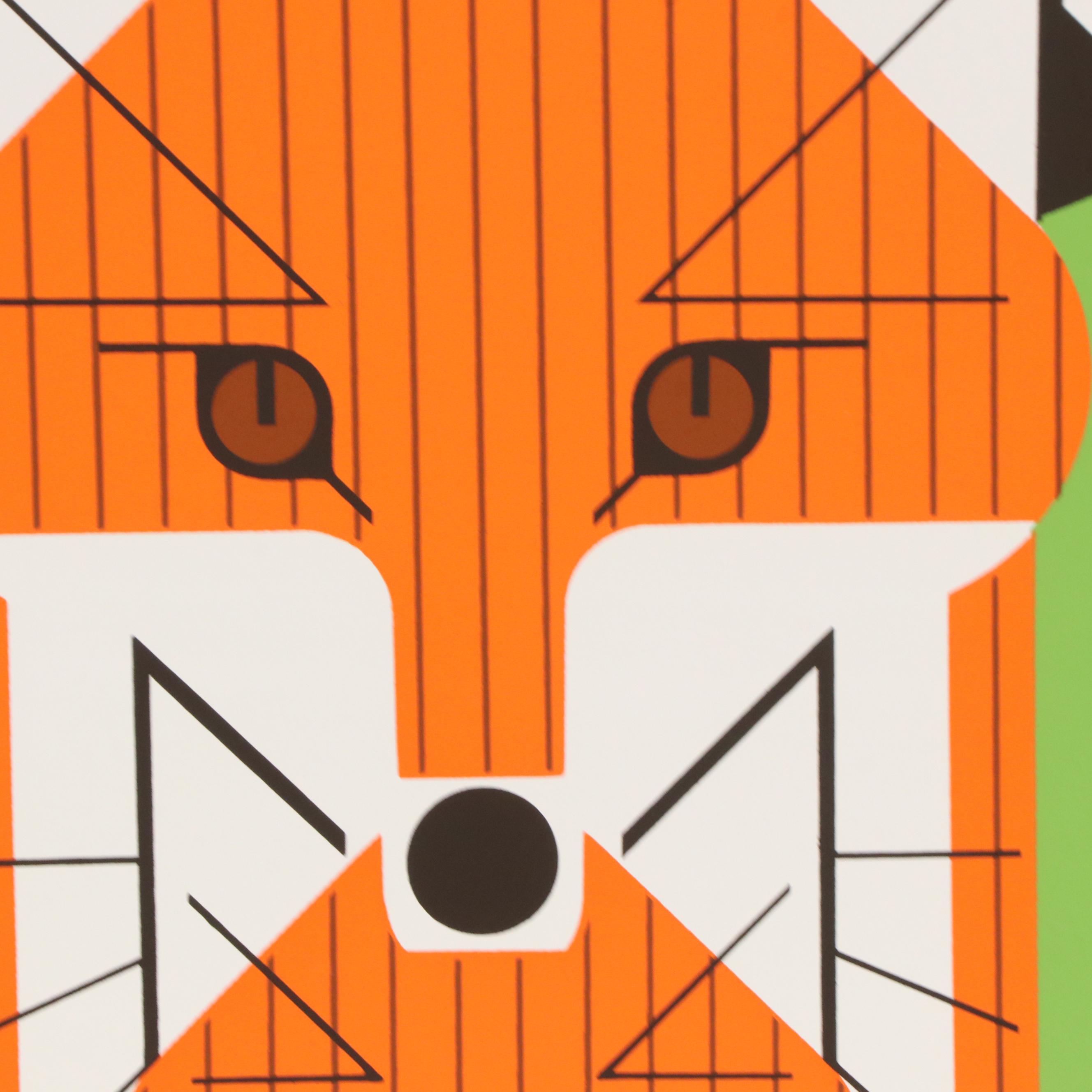 Charley Harper Serigraph "Foxsimiles," 1981