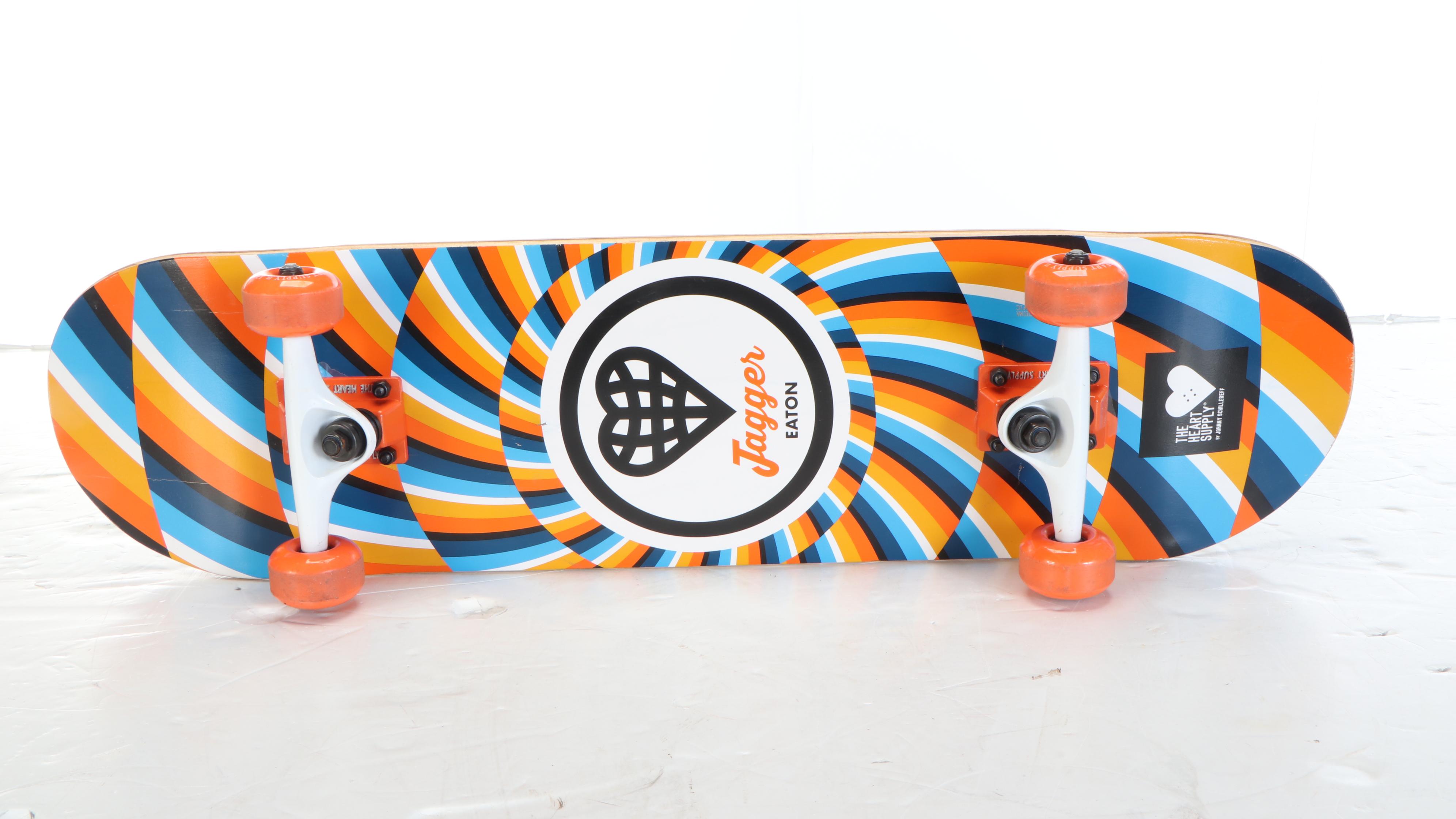 Razor Kick Scooter with The Heart Supply Skateboard and Padding