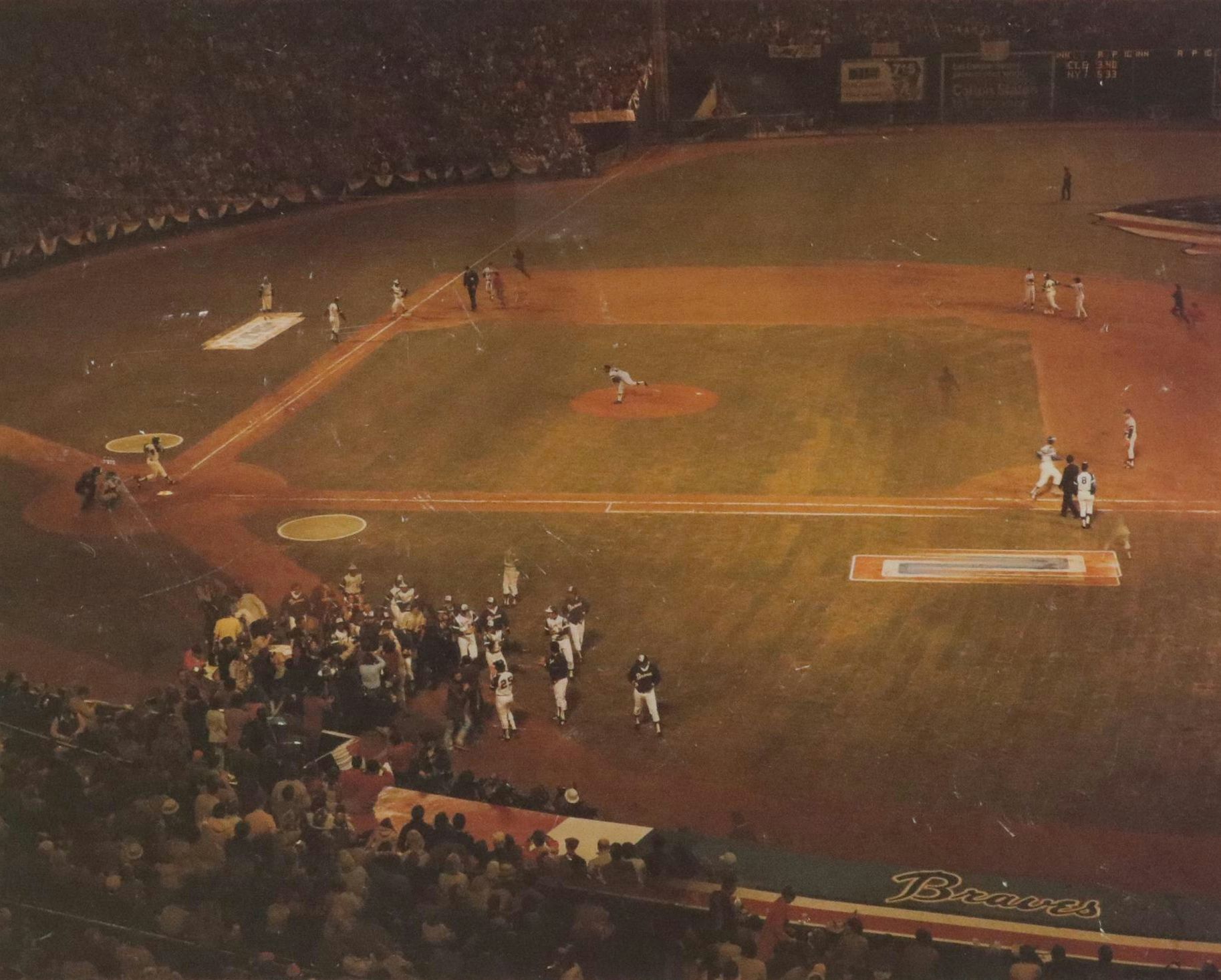 Hank Aaron Signed Limited Edition "Number 715" Atlanta Braves Framed Print