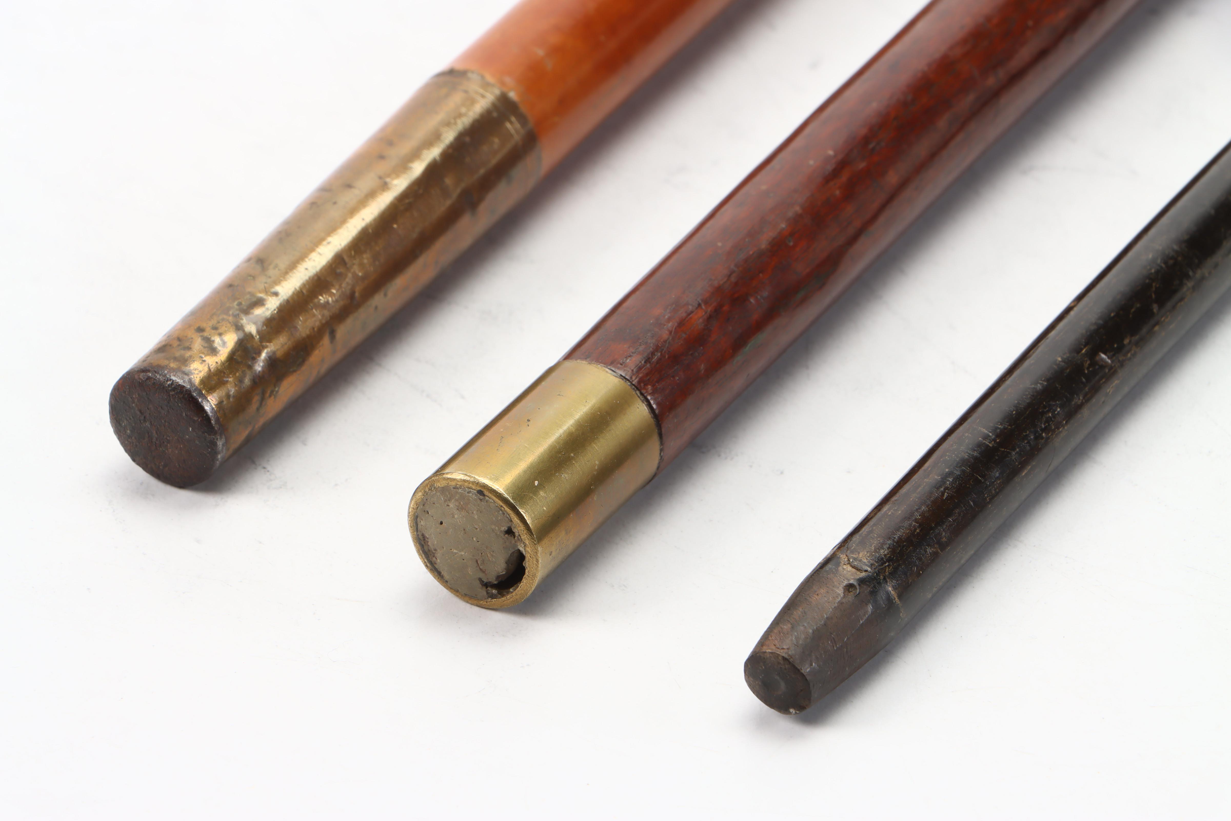 J.H. Worrall, Son & Co. Sterling Handled Cane and Other Silver Handled Canes