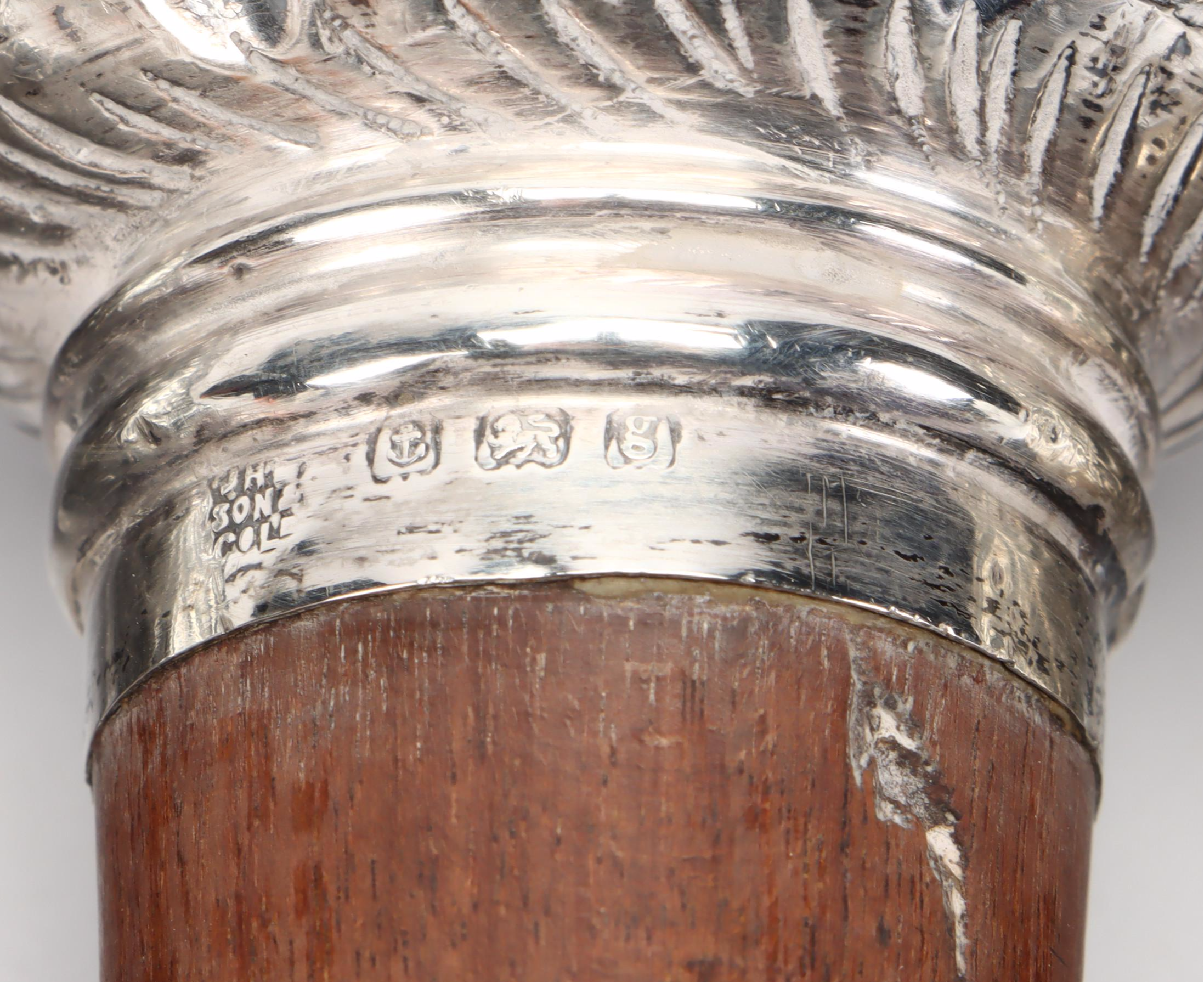 J.H. Worrall, Son & Co. Sterling Handled Cane and Other Silver Handled Canes