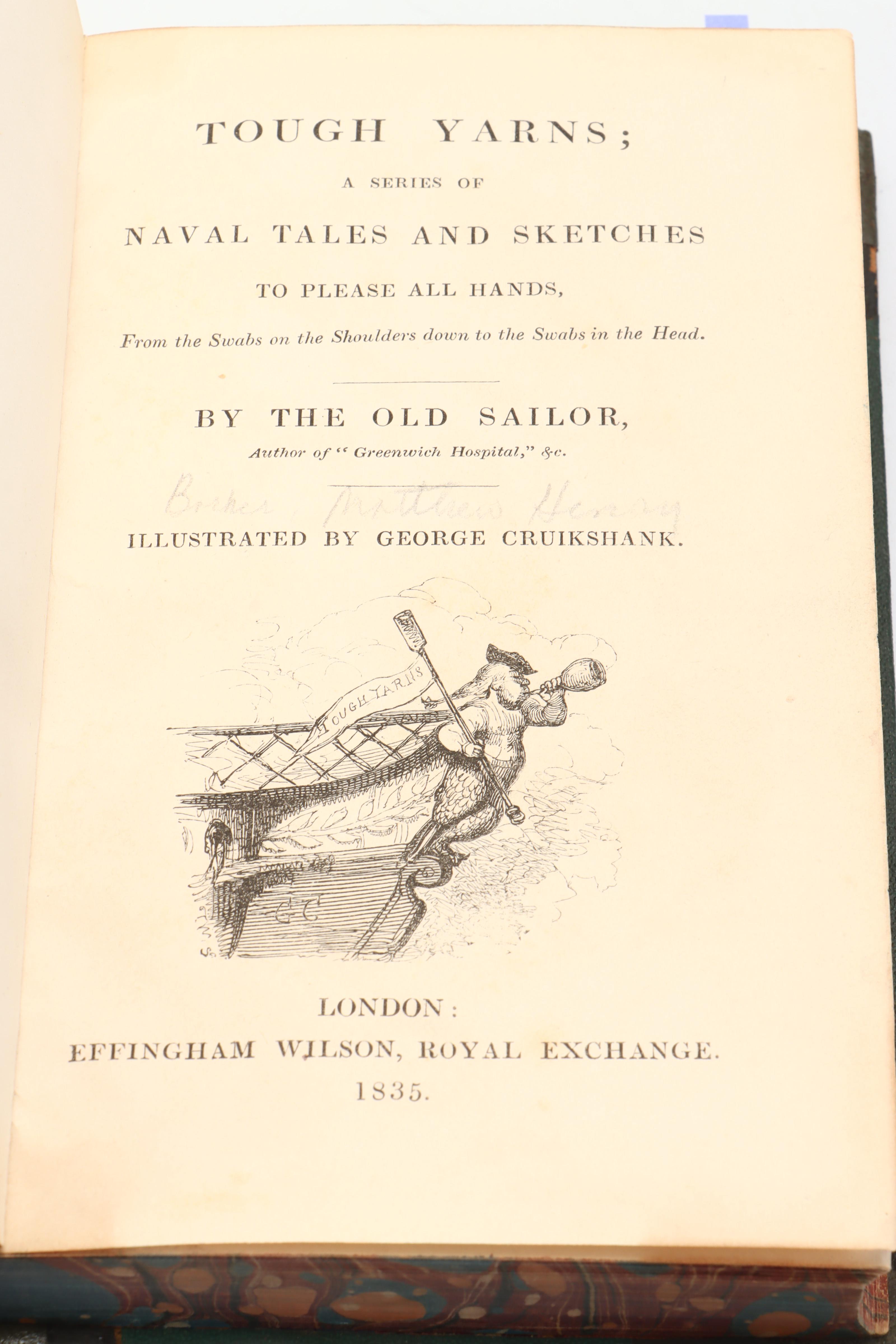 George Cruikshank Illustrated "Tough Yarns" by Matthew Henry Barker, 1835