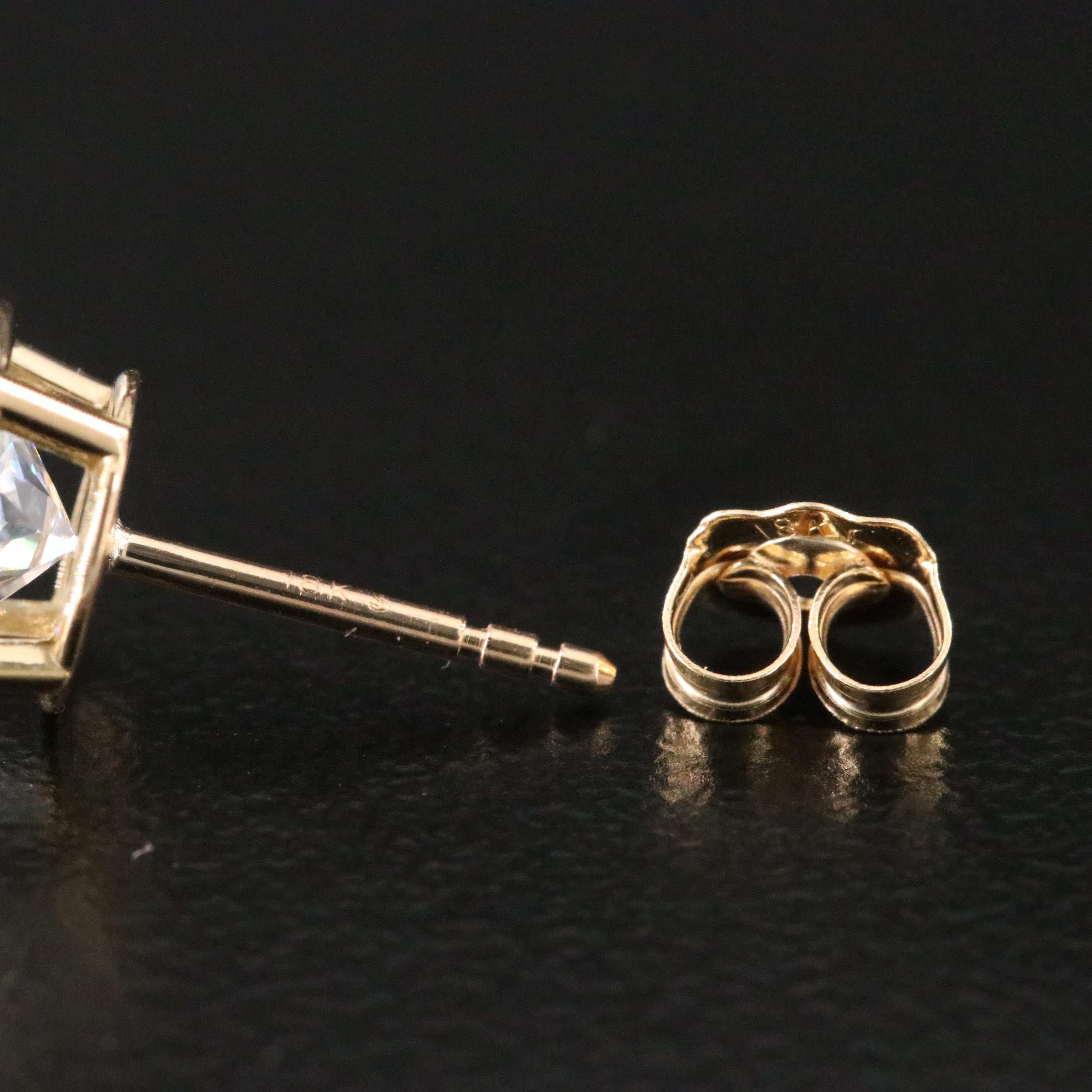 18K 4.20 CTW Lab Grown Diamond Stud Earrings with IGI Reports