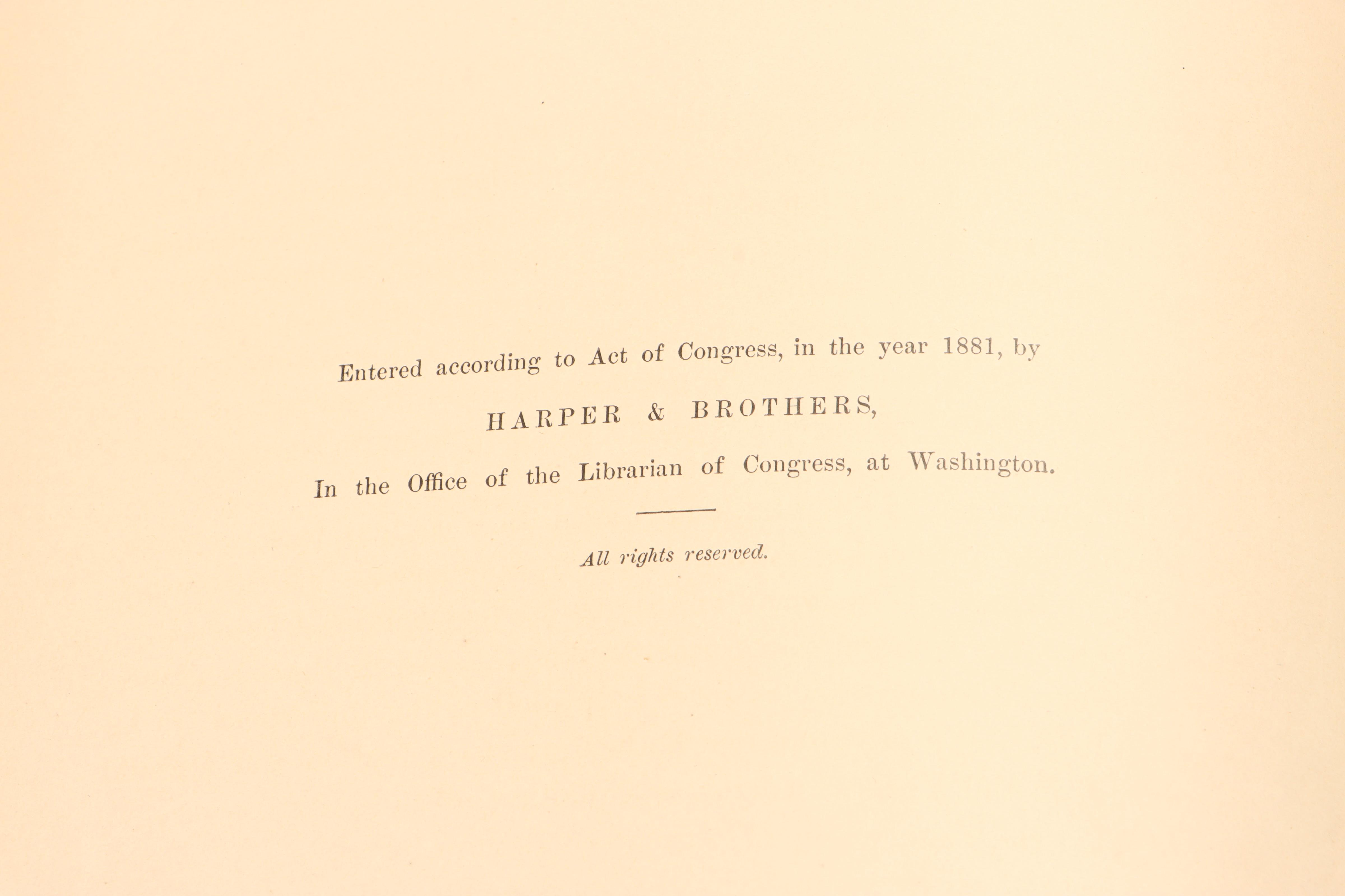 First Edition "The Yorktown Campaign" by Henry P. Johnston, 1881