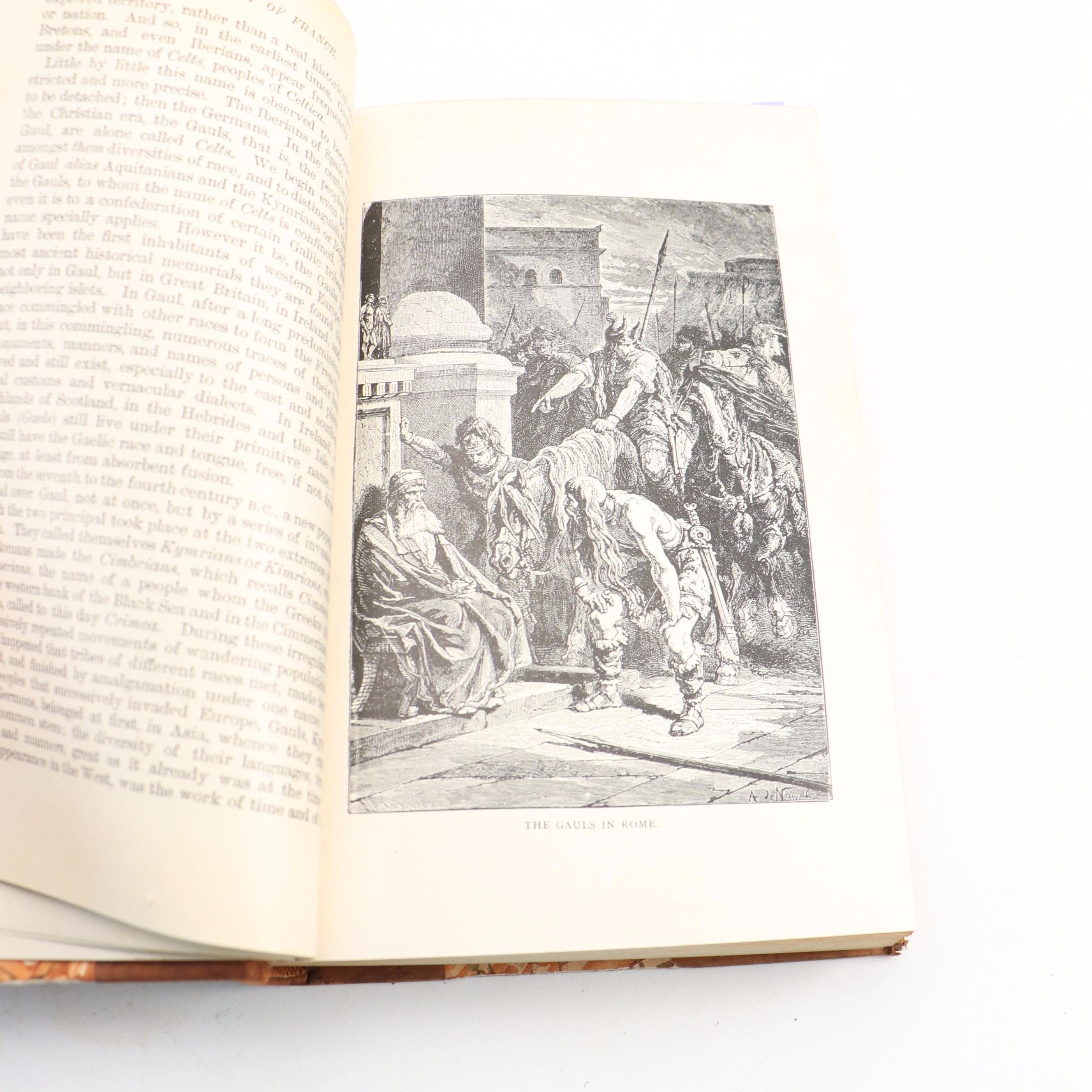 Library Edition "The History of France" Complete Eight-Volume Set