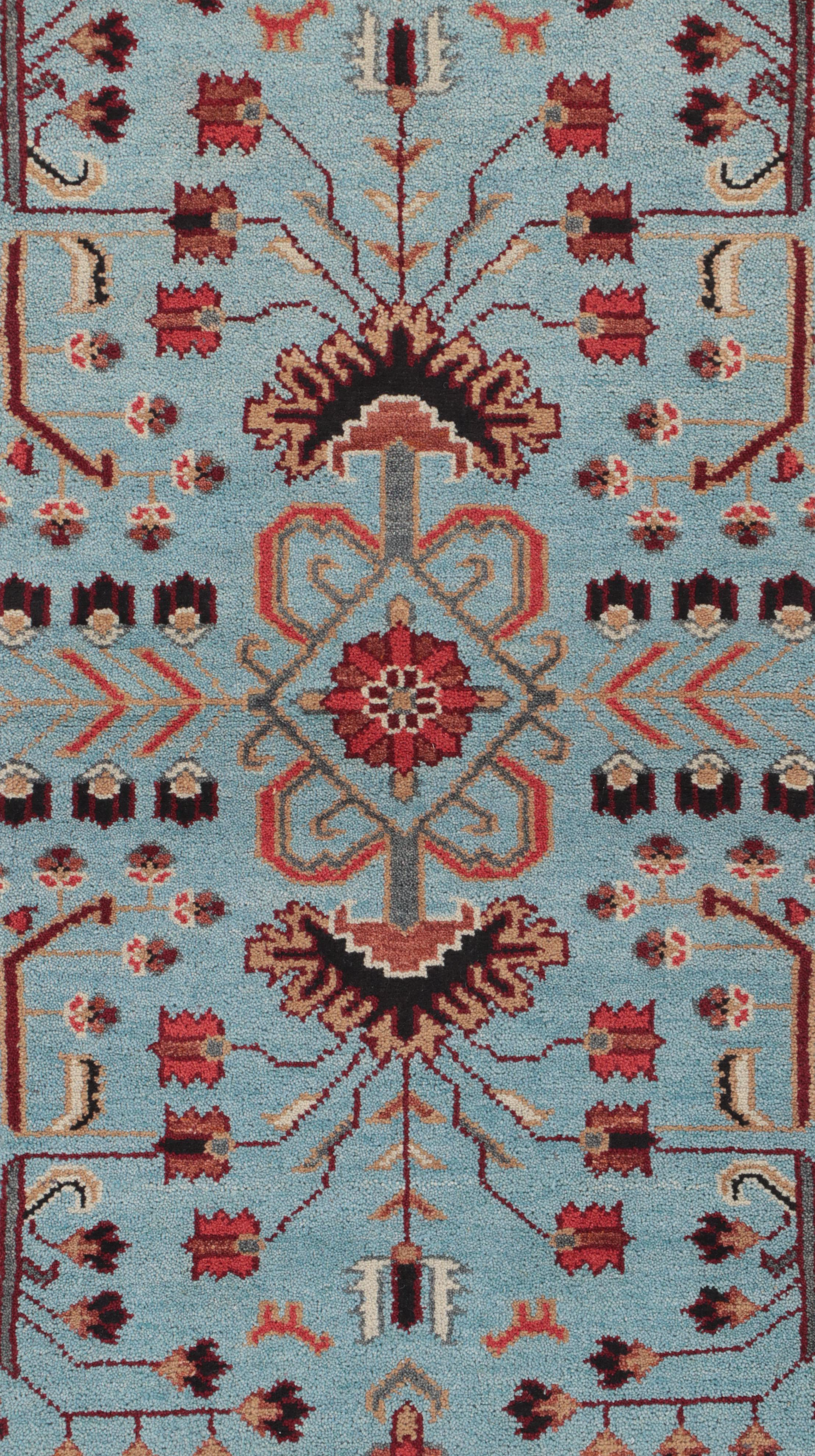 2'6 x 8'2 Hand-Knotted Indo-Persian Serapi Carpet Runner