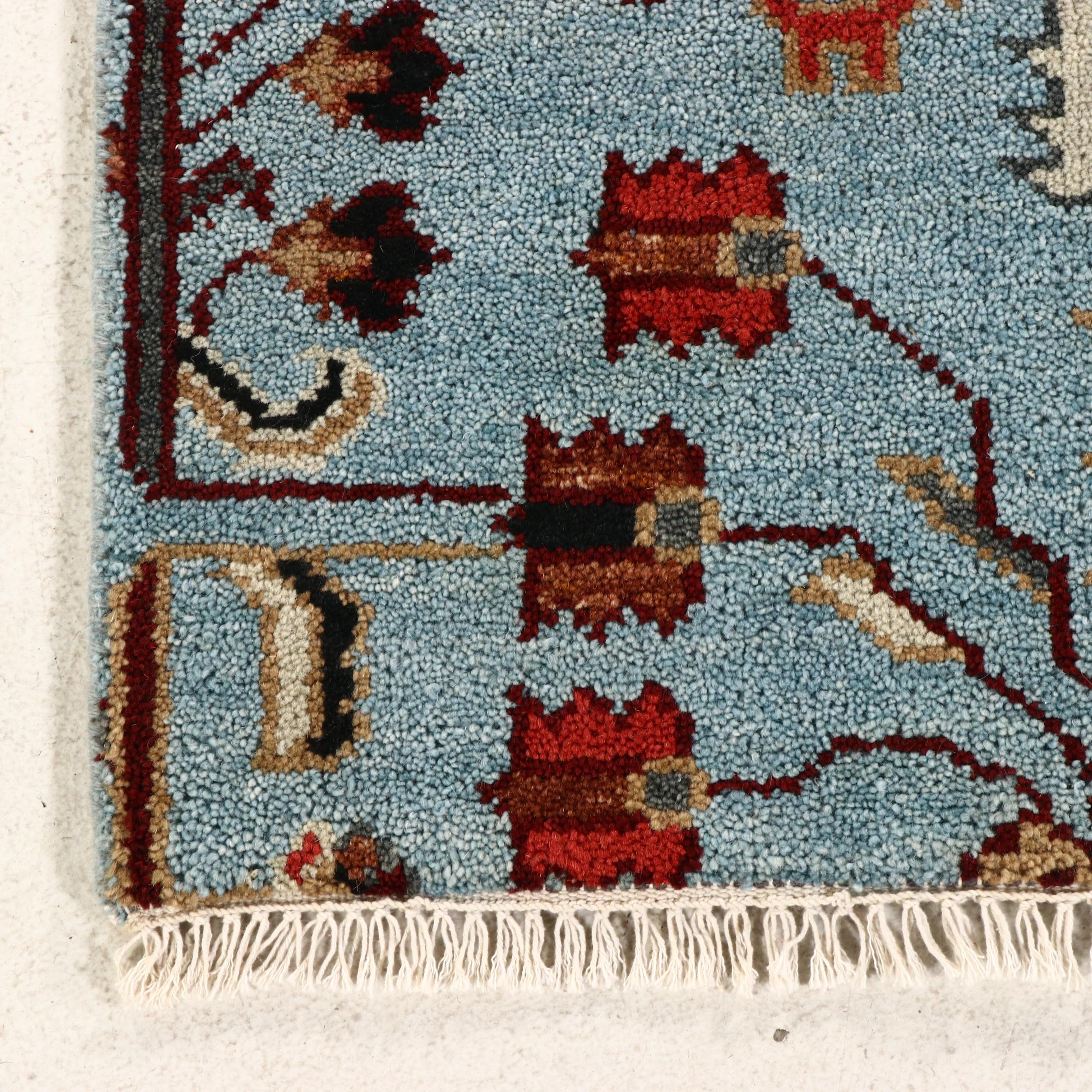 2'6 x 8'2 Hand-Knotted Indo-Persian Serapi Carpet Runner