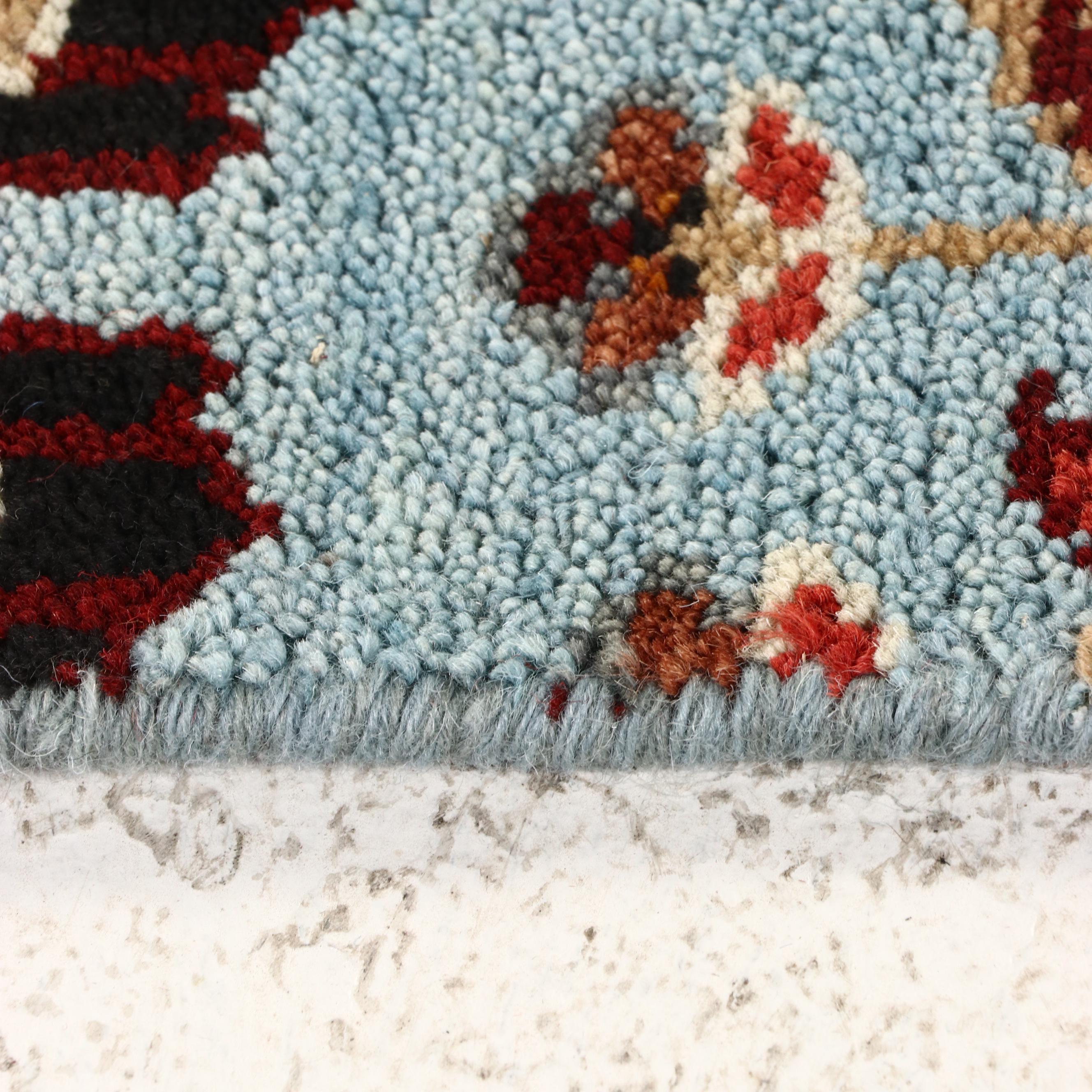 2'6 x 8'2 Hand-Knotted Indo-Persian Serapi Carpet Runner