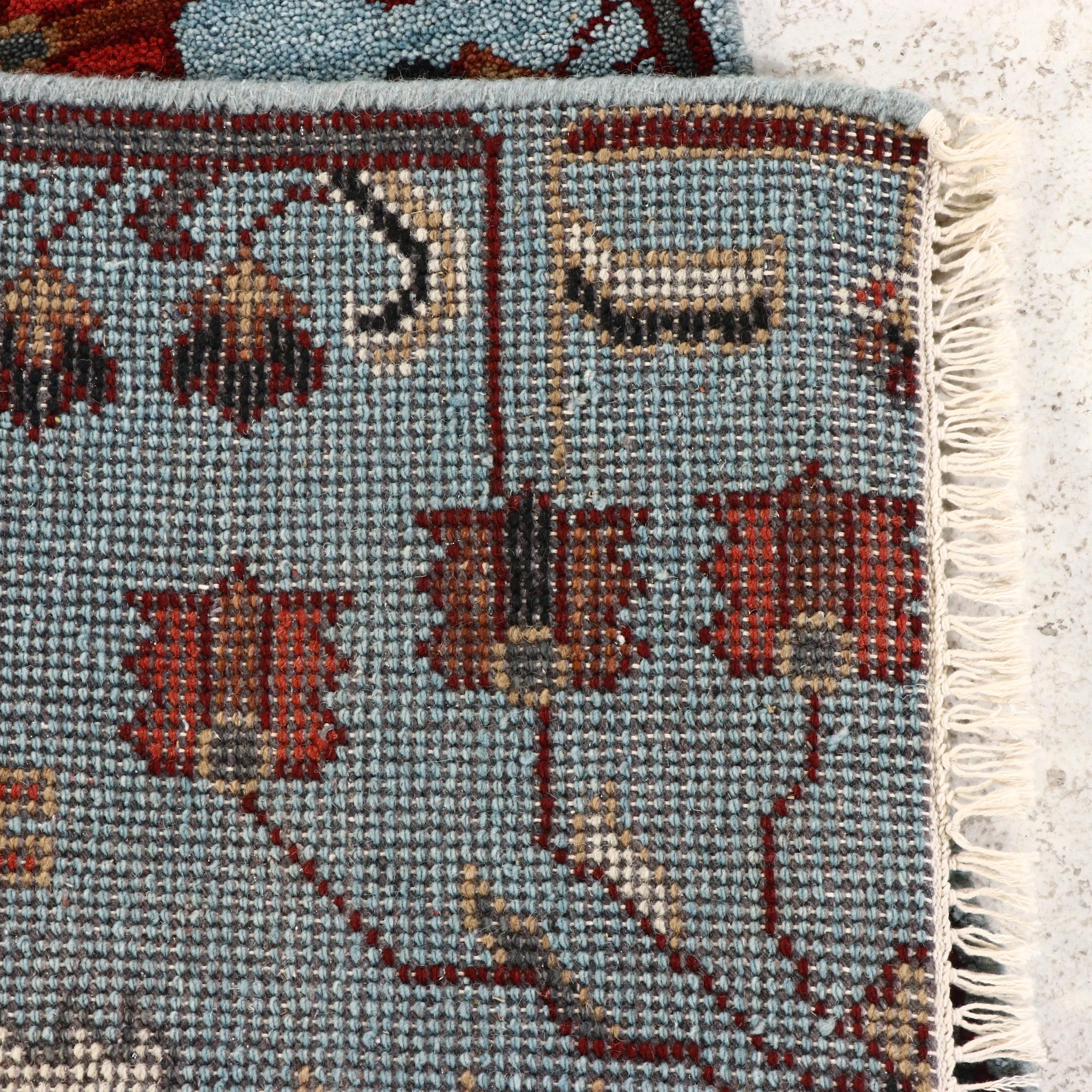 2'6 x 8'2 Hand-Knotted Indo-Persian Serapi Carpet Runner