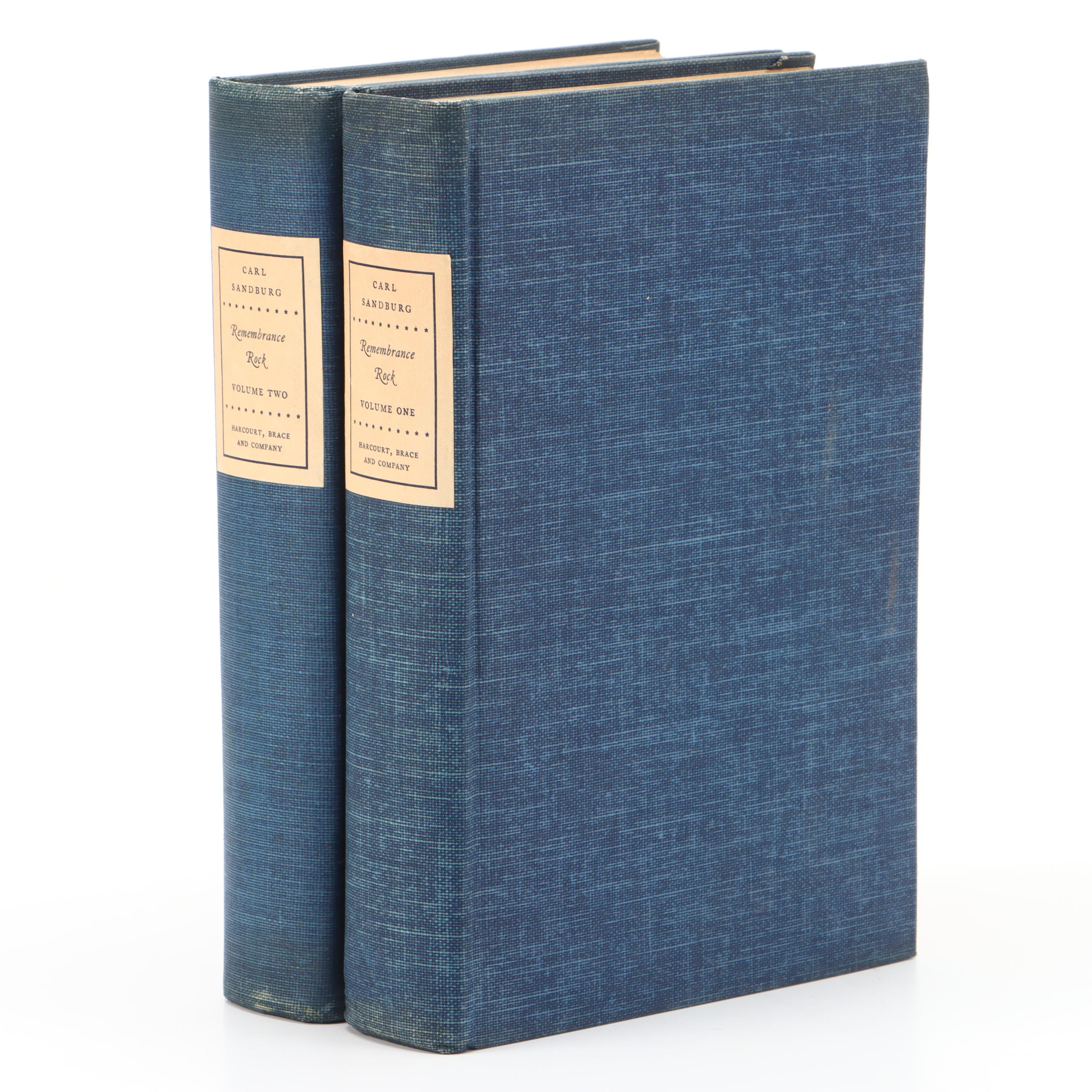 Signed Limited First Edition "Remembrance Rock" by Carl Sandburg, 1948