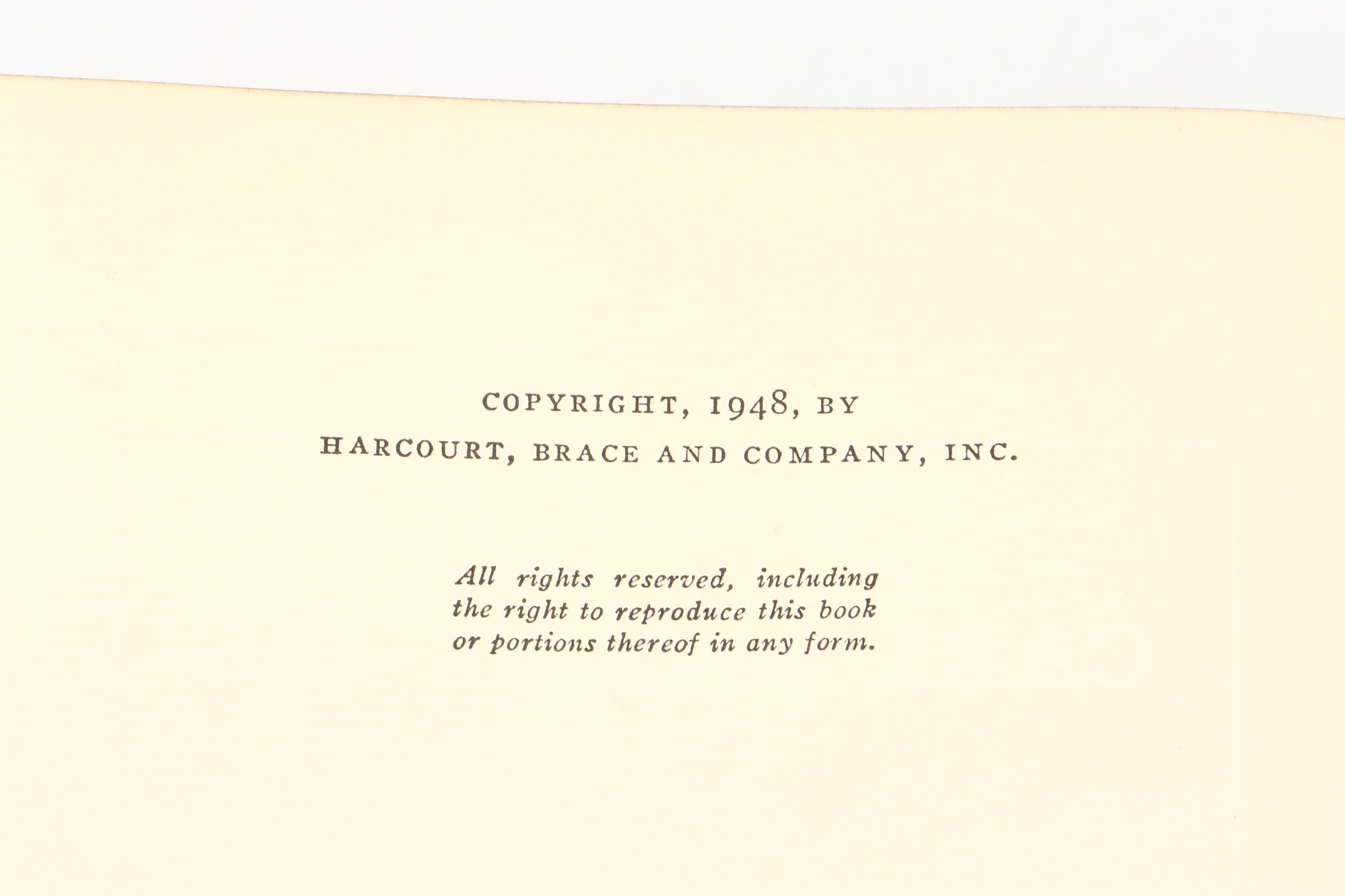 Signed Limited First Edition "Remembrance Rock" by Carl Sandburg, 1948