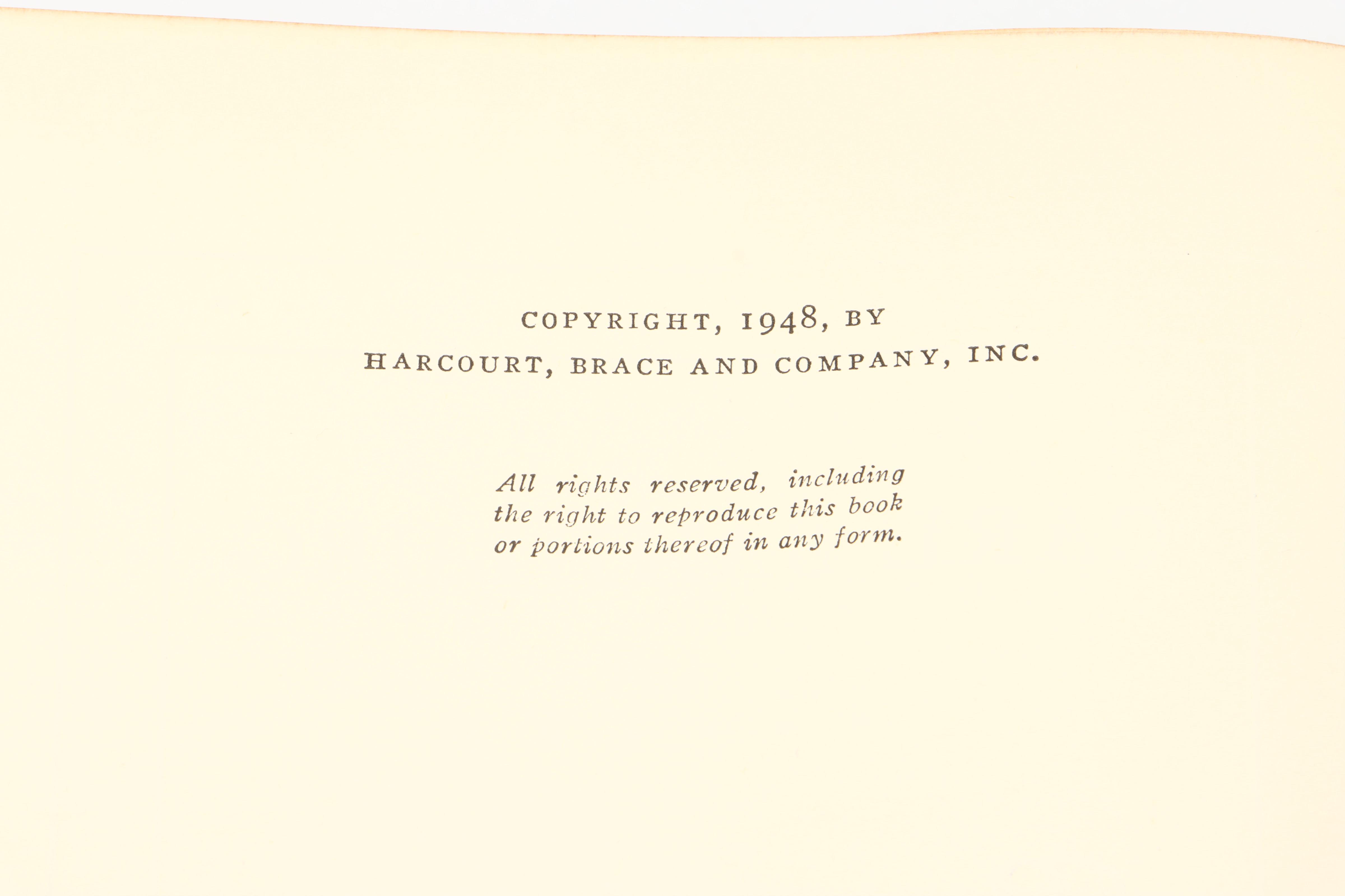 Signed Limited First Edition "Remembrance Rock" by Carl Sandburg, 1948