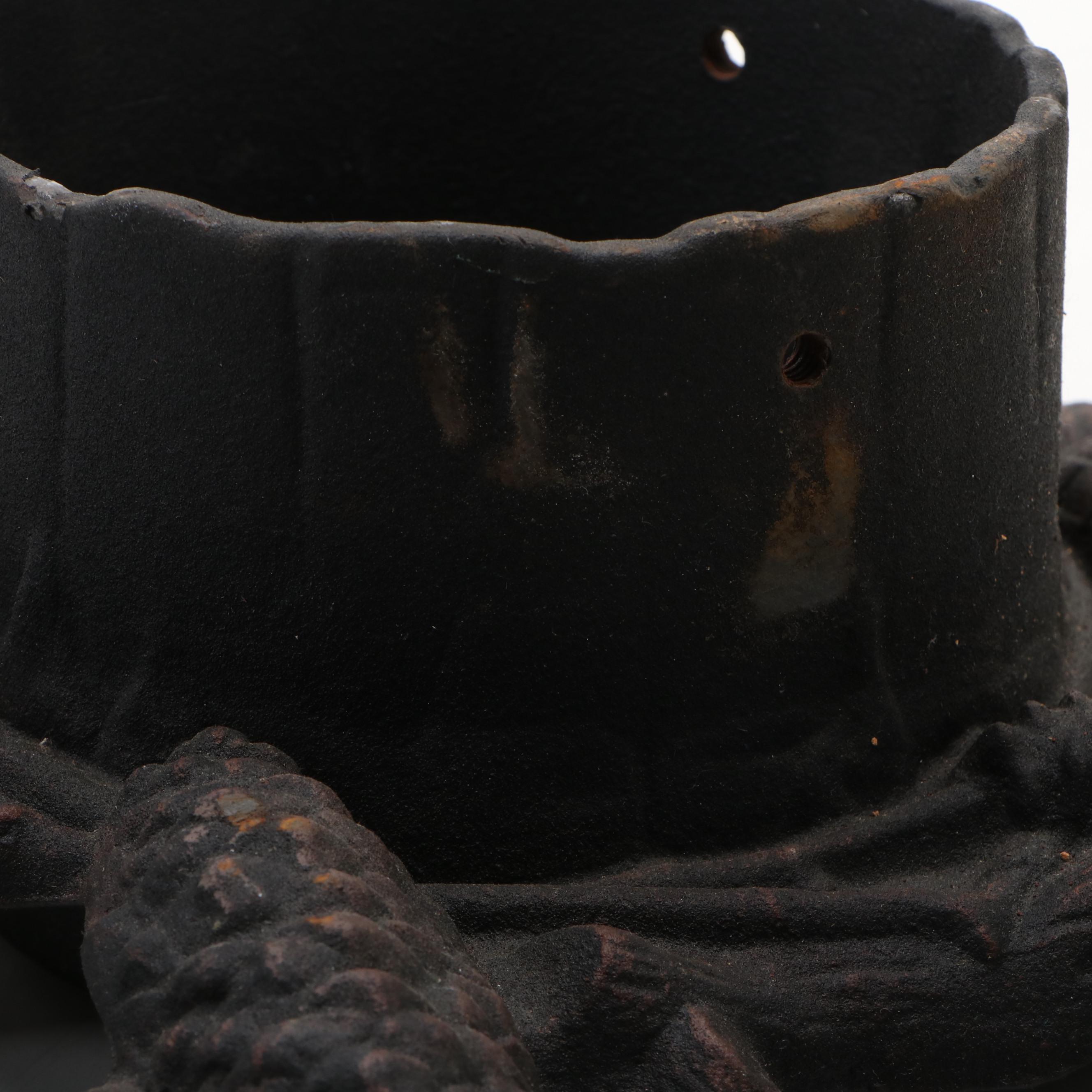 John Wright Bronze Finish Cast Iron Christmas Tree Stand