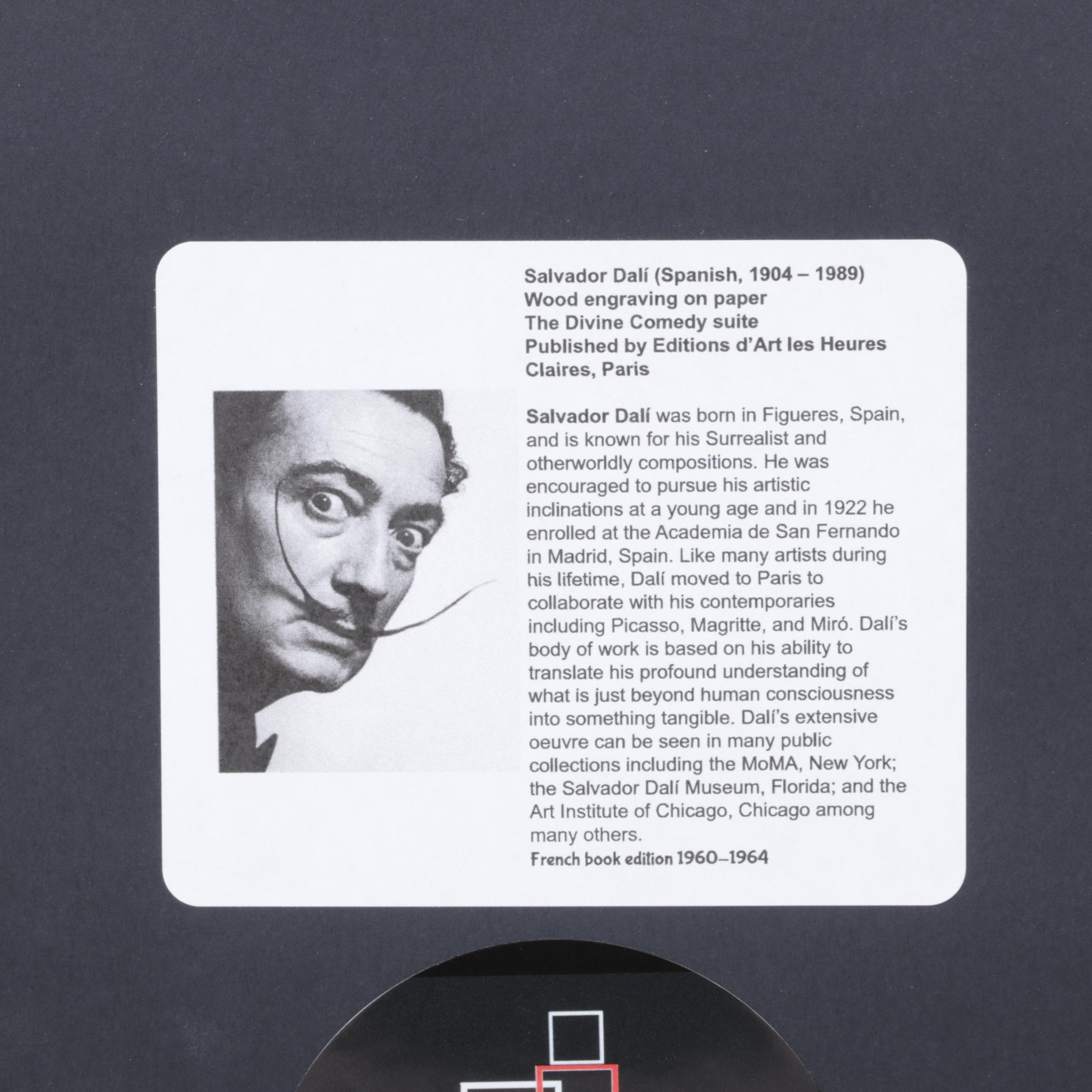 Salvador Dalí Wood Engraving "Montée à la Septième Corniche: La Luxure", 1964