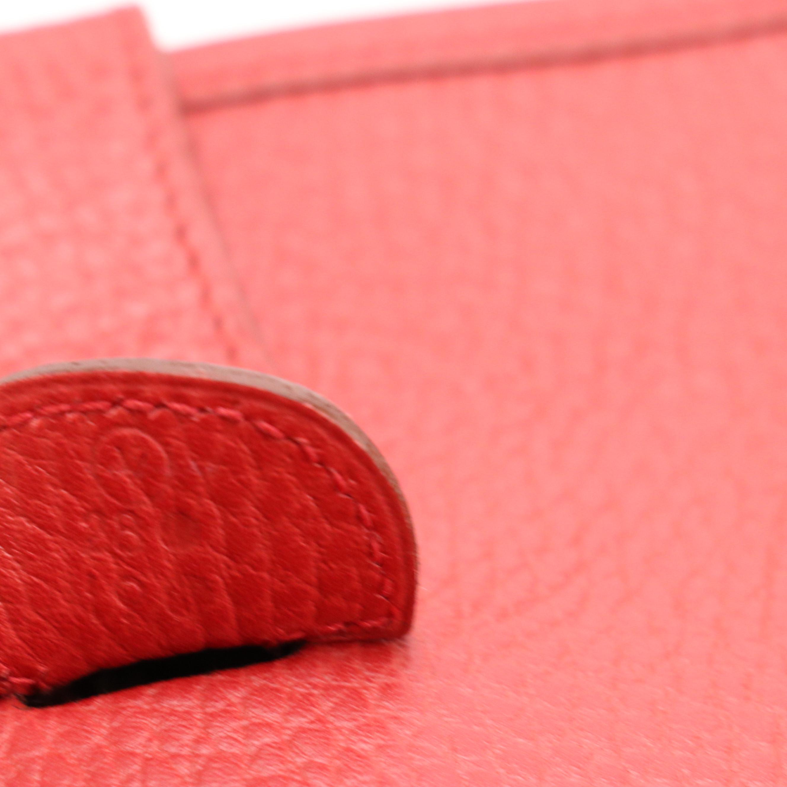 Hermès Evelyne Gen 1 GM Crossbody in Rouge Clemence Leather