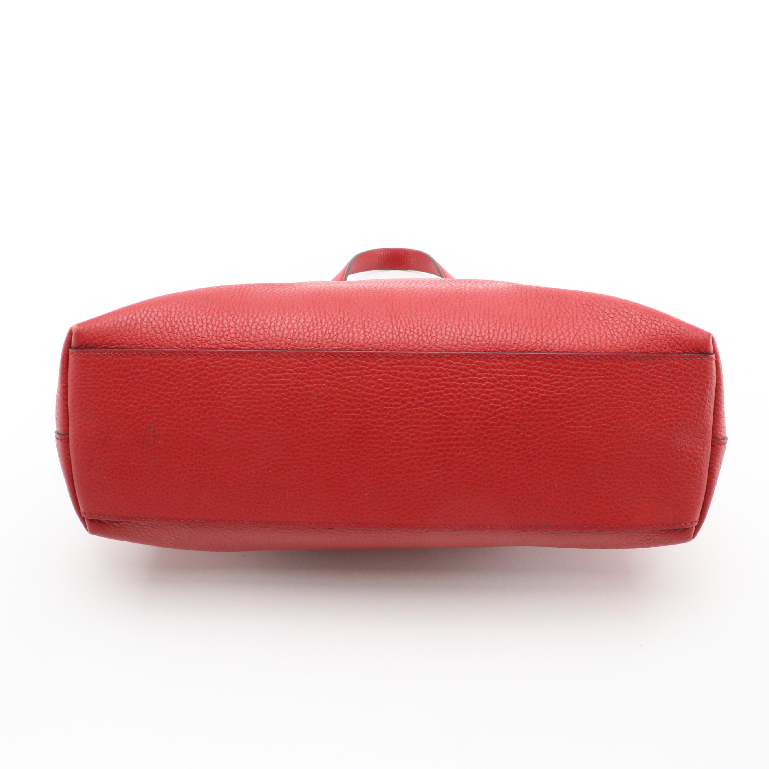 Gucci Bamboo Tassel Two-Way Bag in Grained Leather