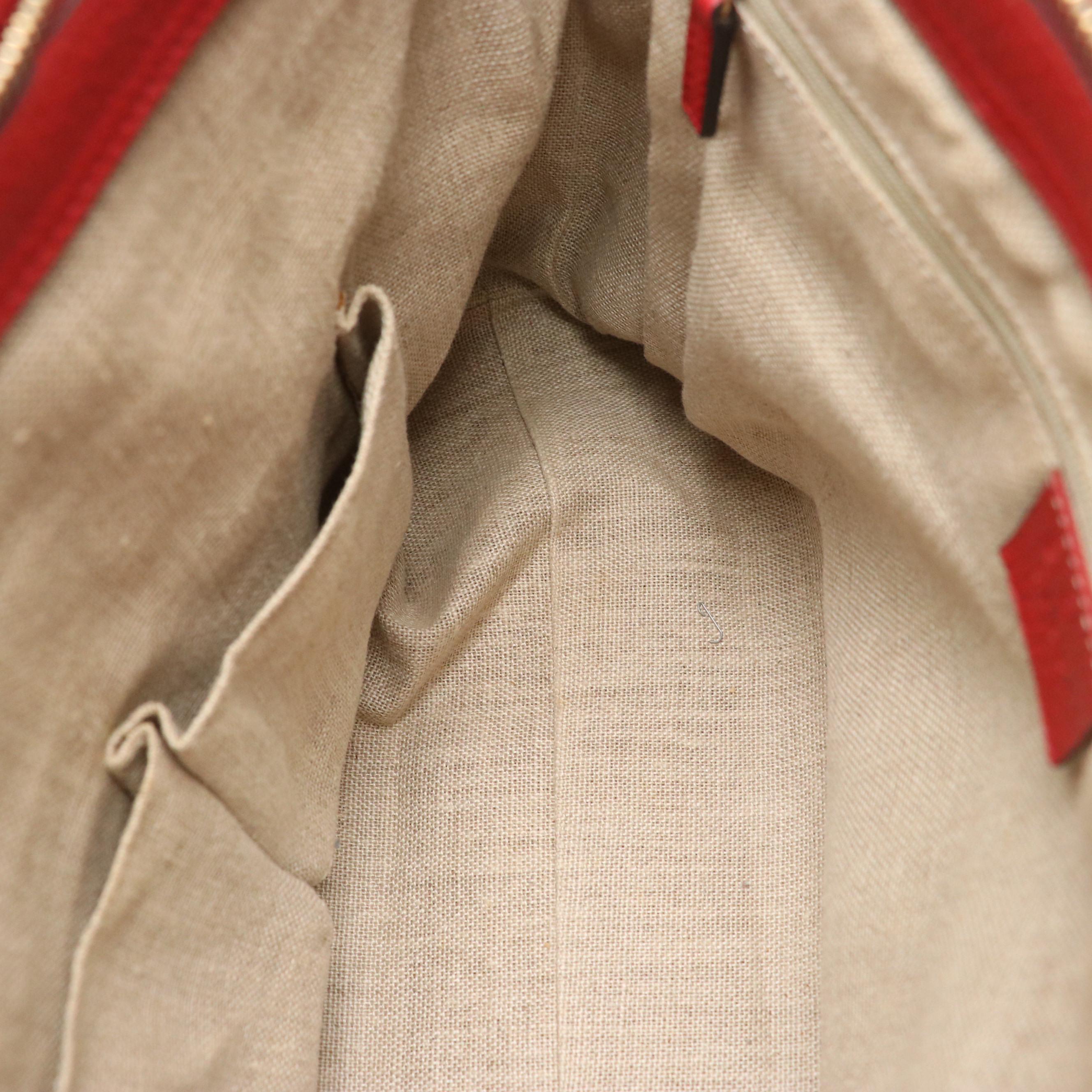 Gucci Bamboo Tassel Two-Way Bag in Grained Leather