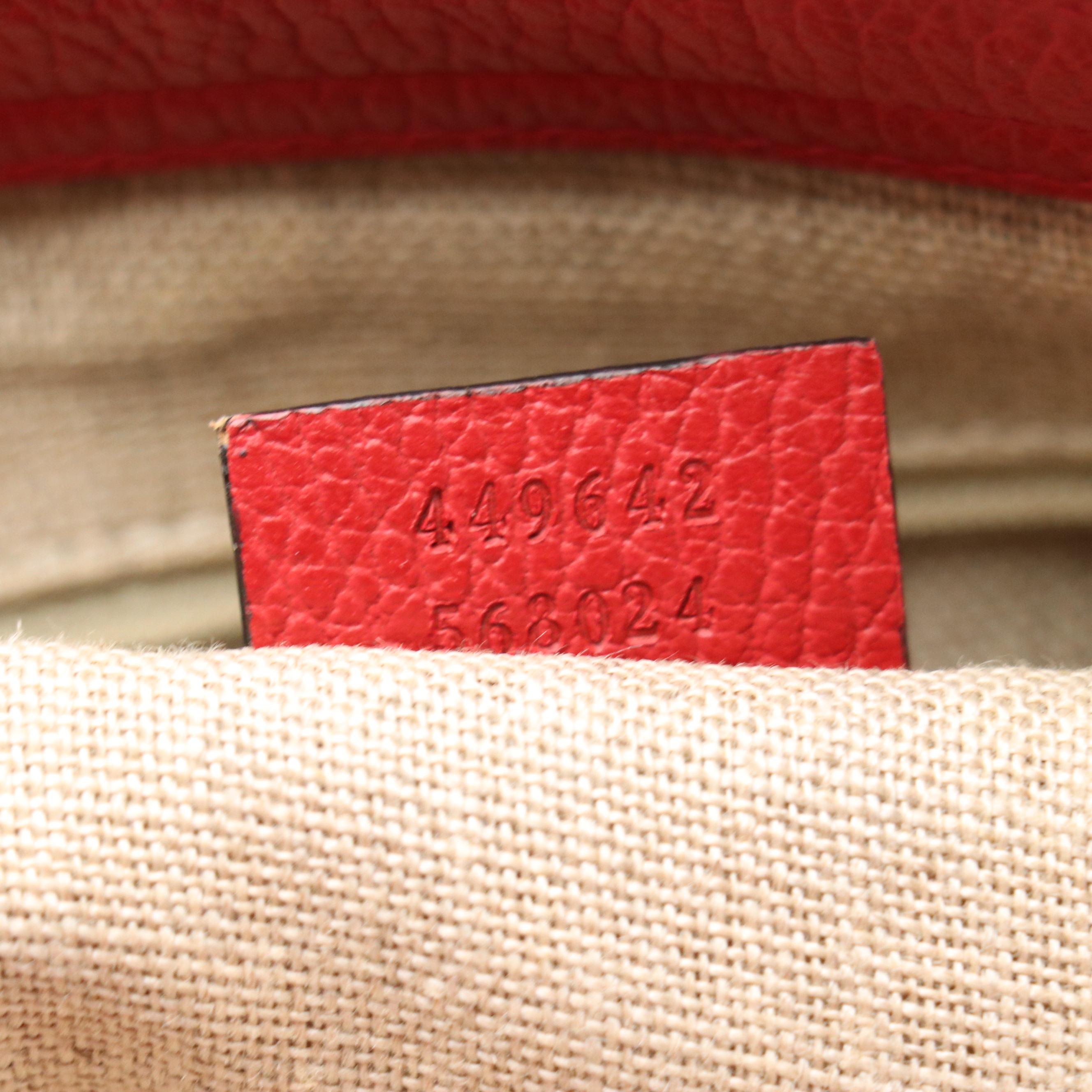 Gucci Bamboo Tassel Two-Way Bag in Grained Leather