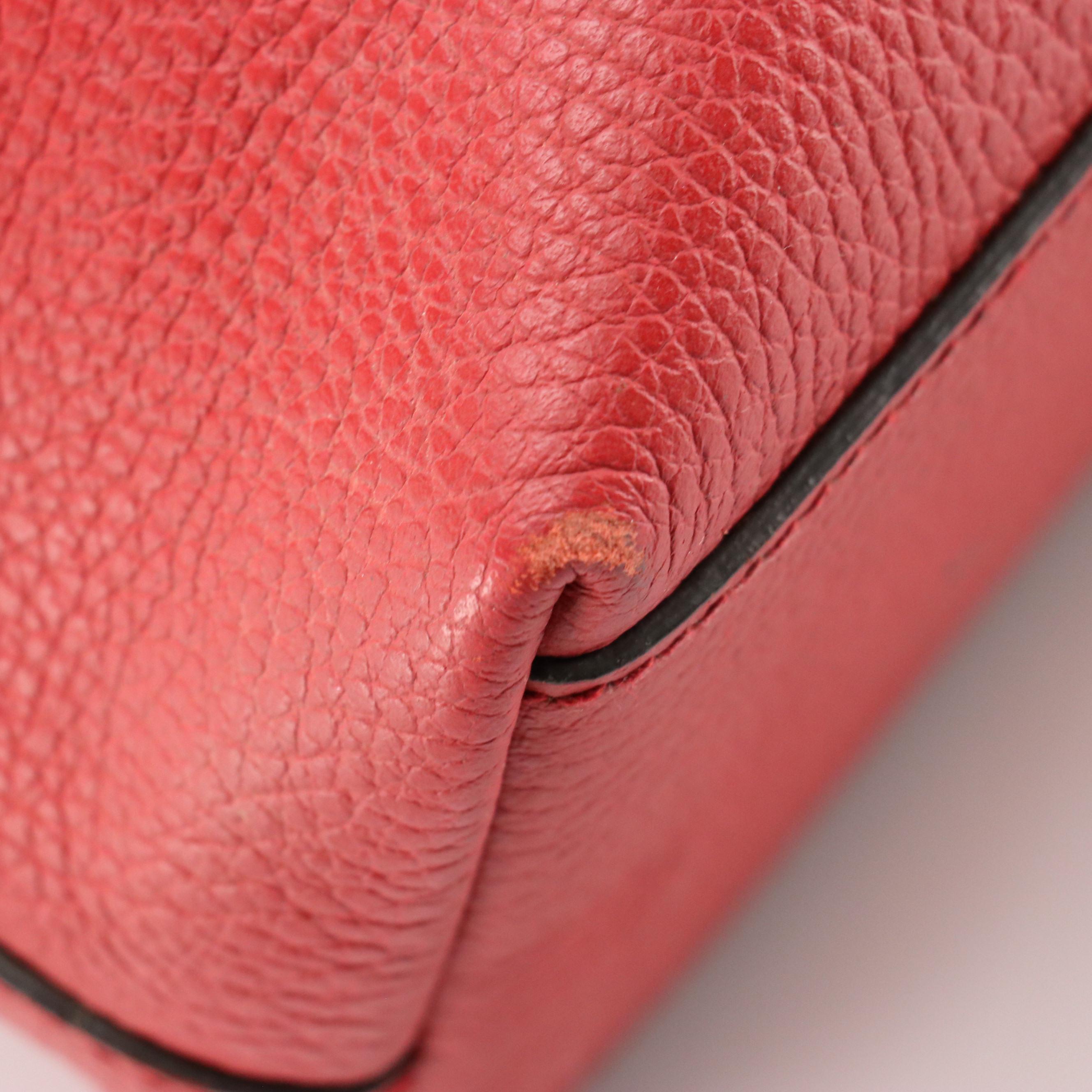 Gucci Bamboo Tassel Two-Way Bag in Grained Leather