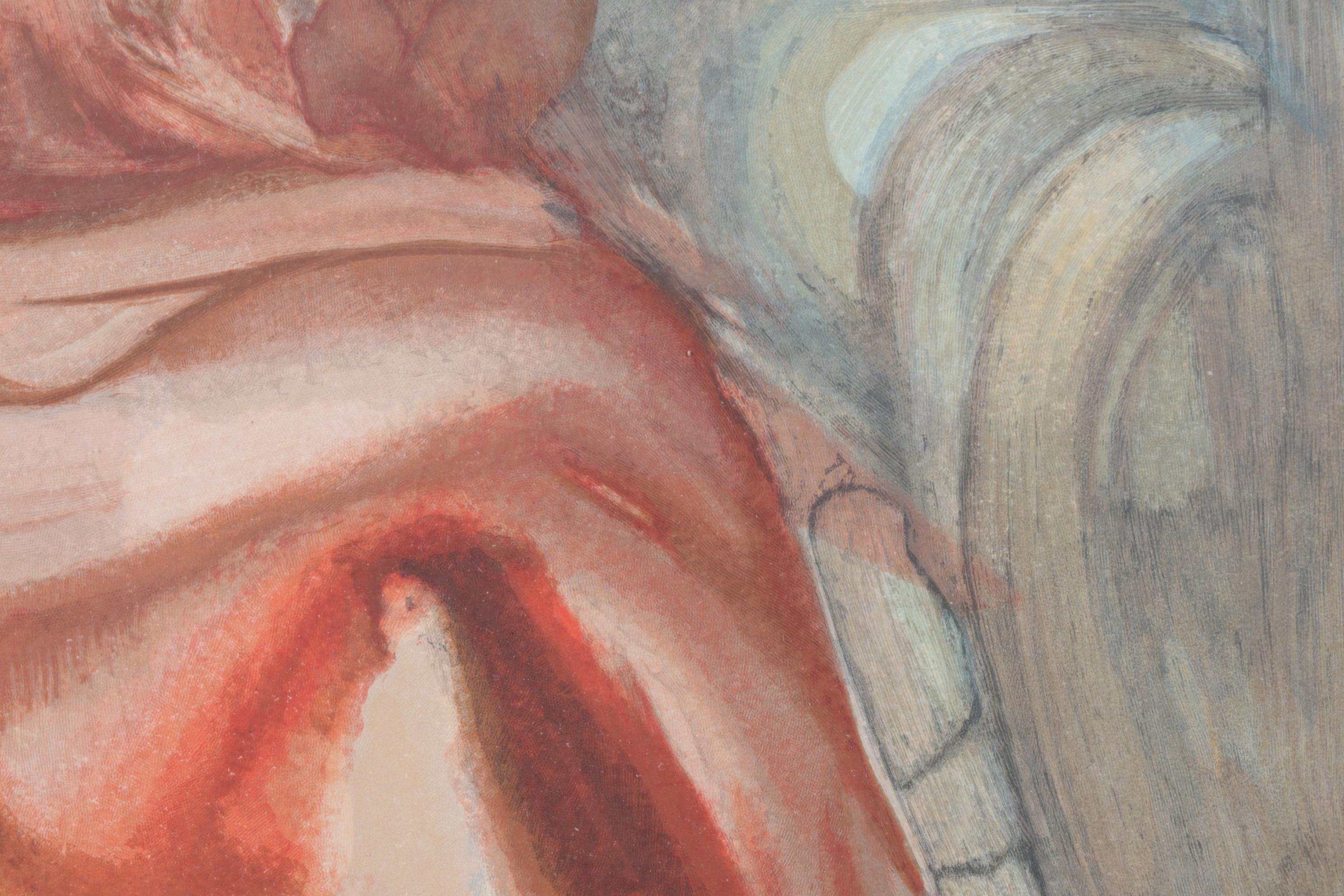 Salvador Dalí Wood Engraving "La Confession de Dante," 1960 - 1964