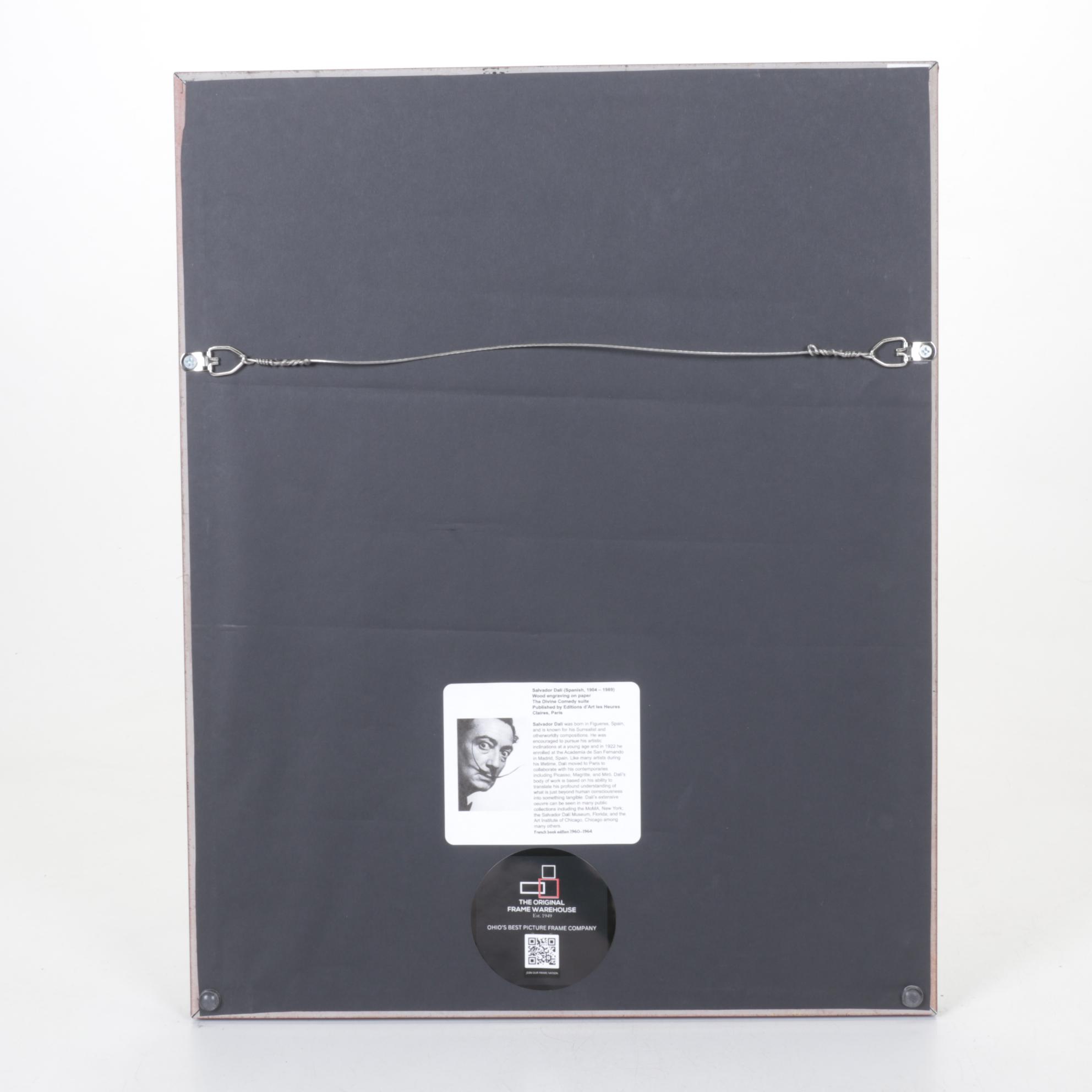 Salvador Dalí Wood Engraving "La Confession de Dante," 1960 - 1964