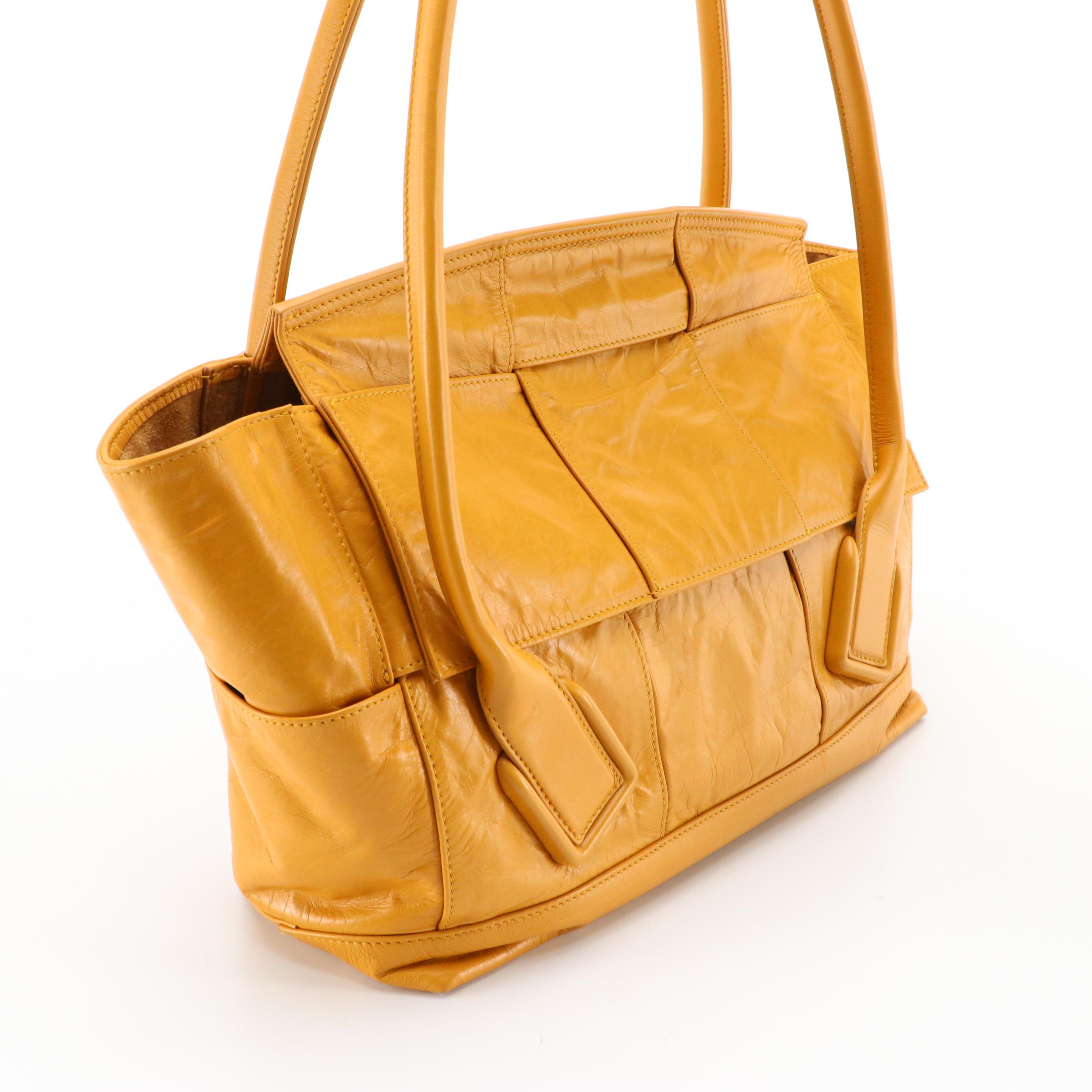 Bottega Veneta Arco Slouch Shoulder Bag in Paper Calfskin Maxi Intrecciato