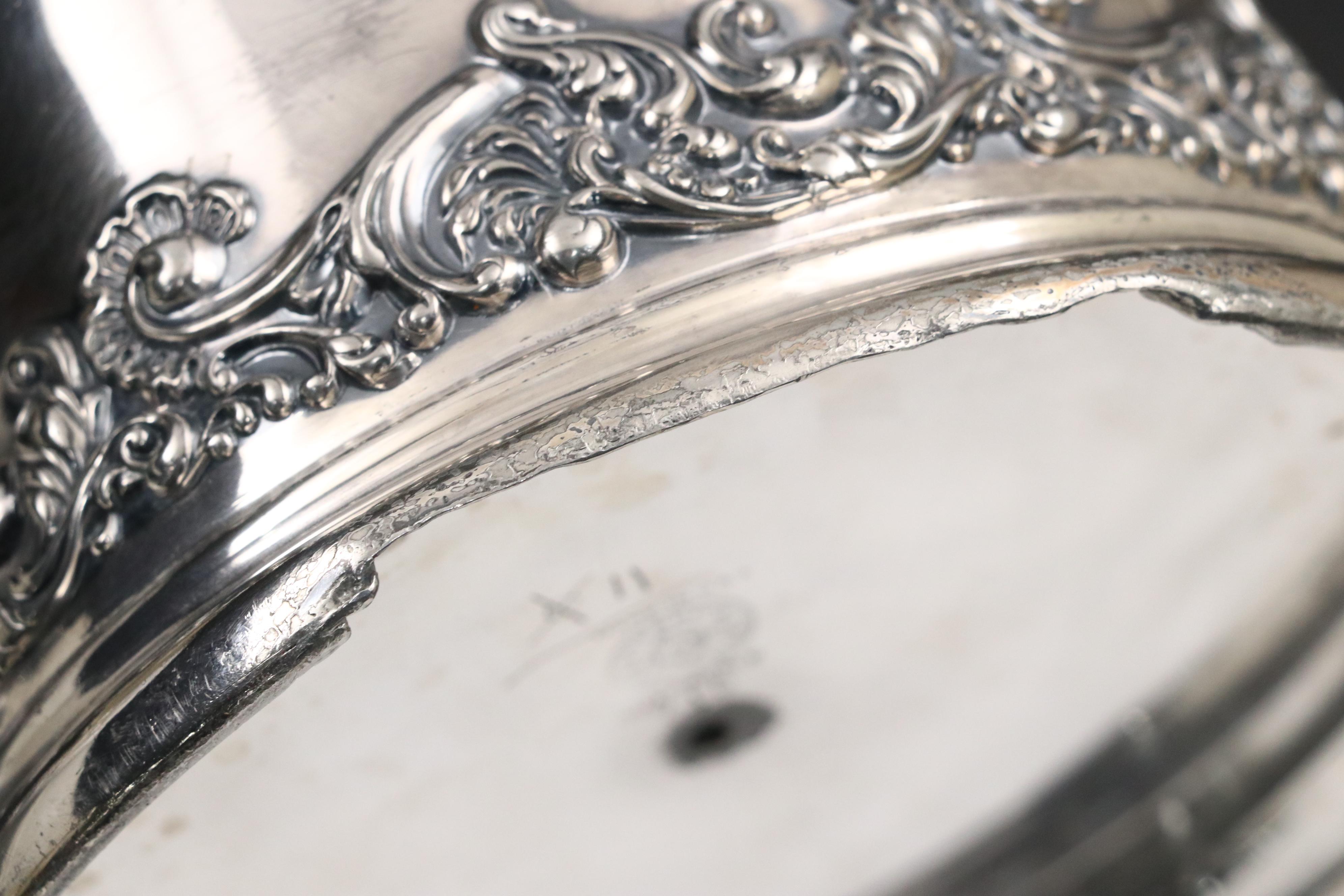 Wm. A. Rogers Silver Plate Tray with Samovar and Other Tea and Coffee Sets