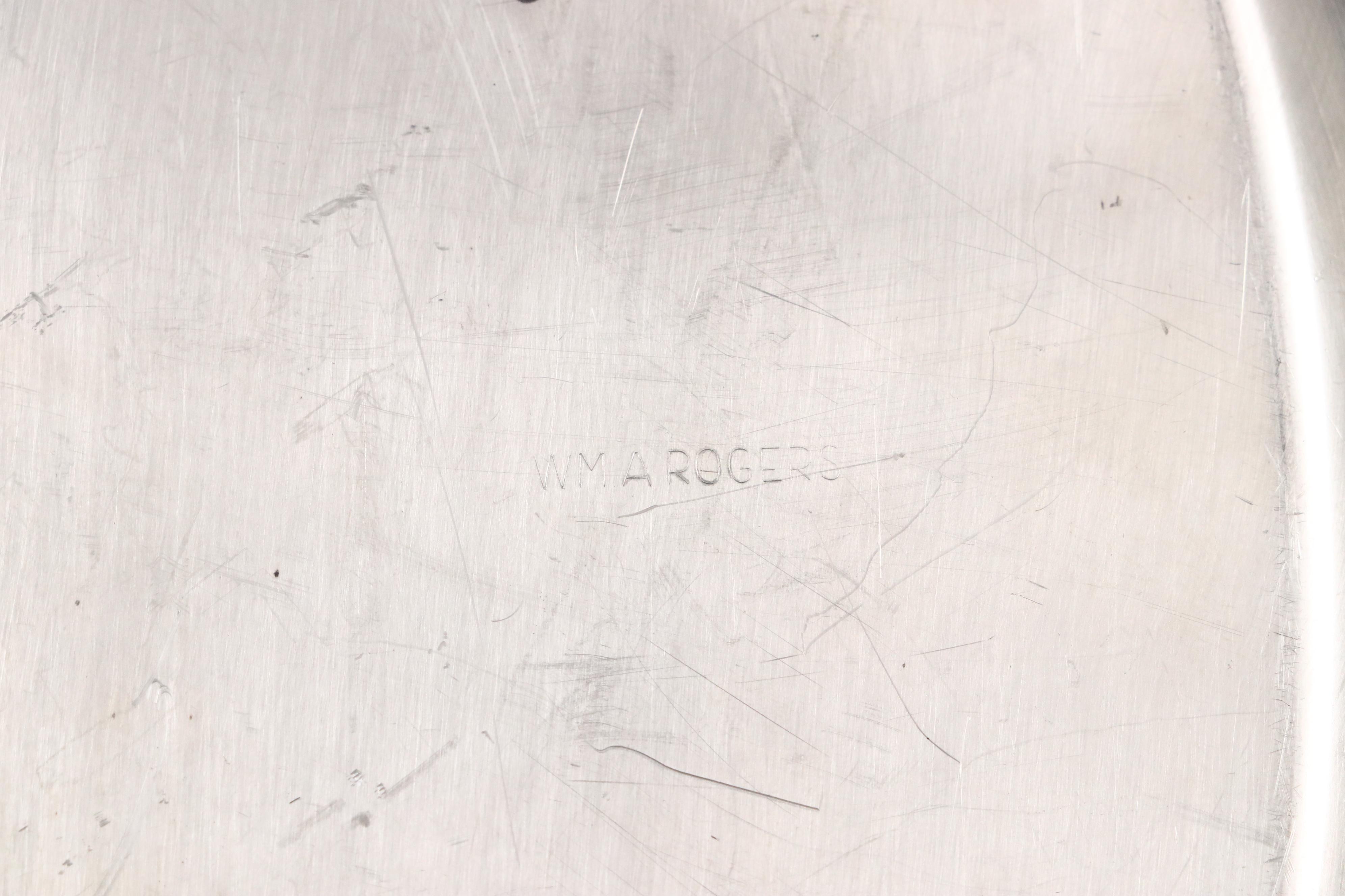 Wm. A. Rogers Silver Plate Tray with Samovar and Other Tea and Coffee Sets