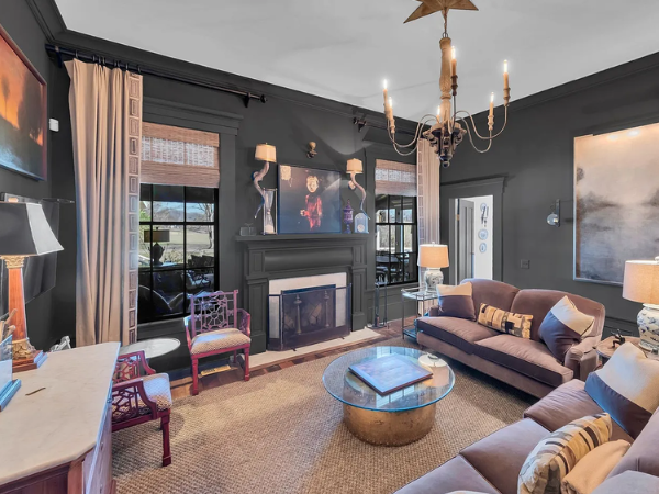 Edwardian Style Velveteen Upholstered Loveseat with Accent Pillows