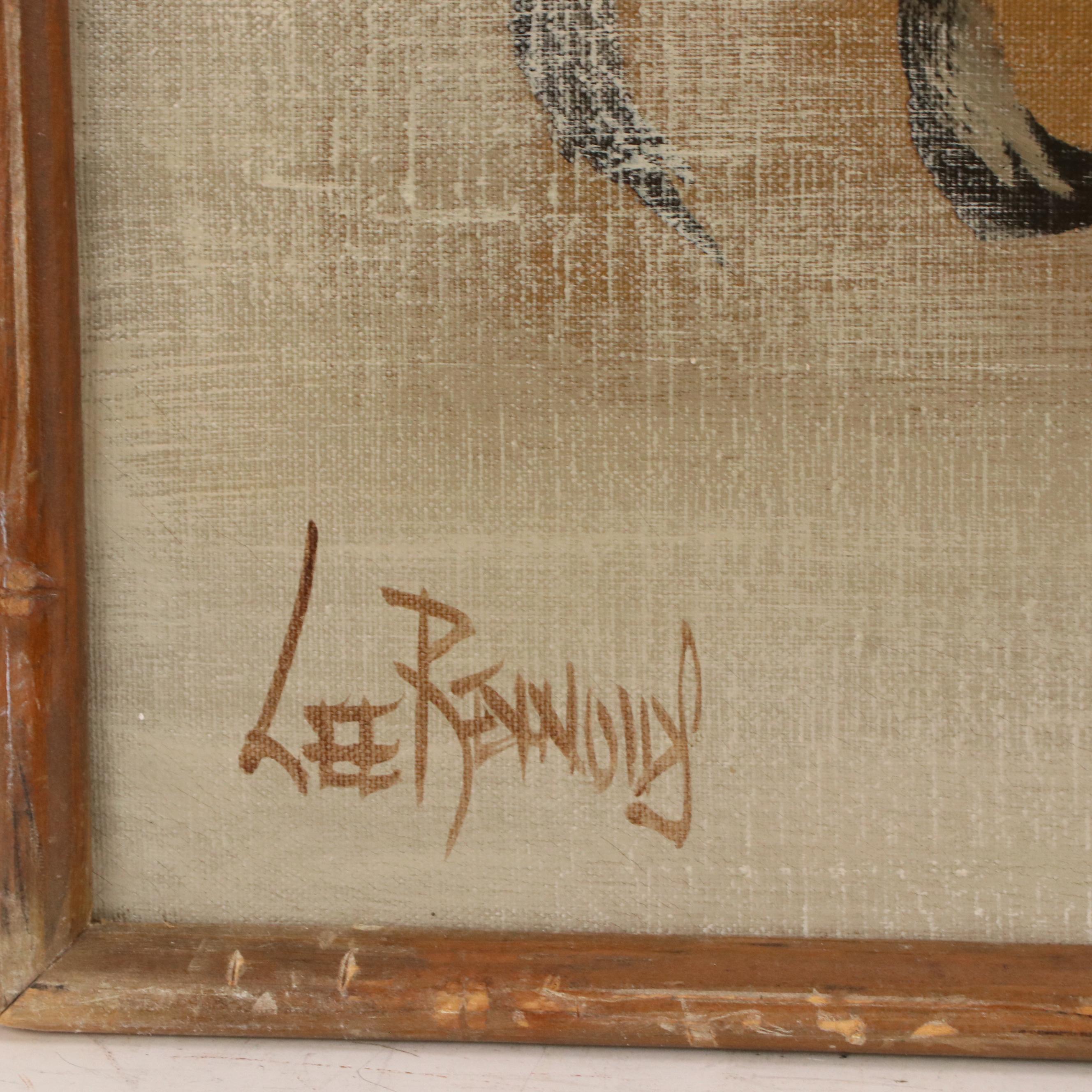 Lee Reynolds Vanguard Studios Floral Composition, Late 20th Century