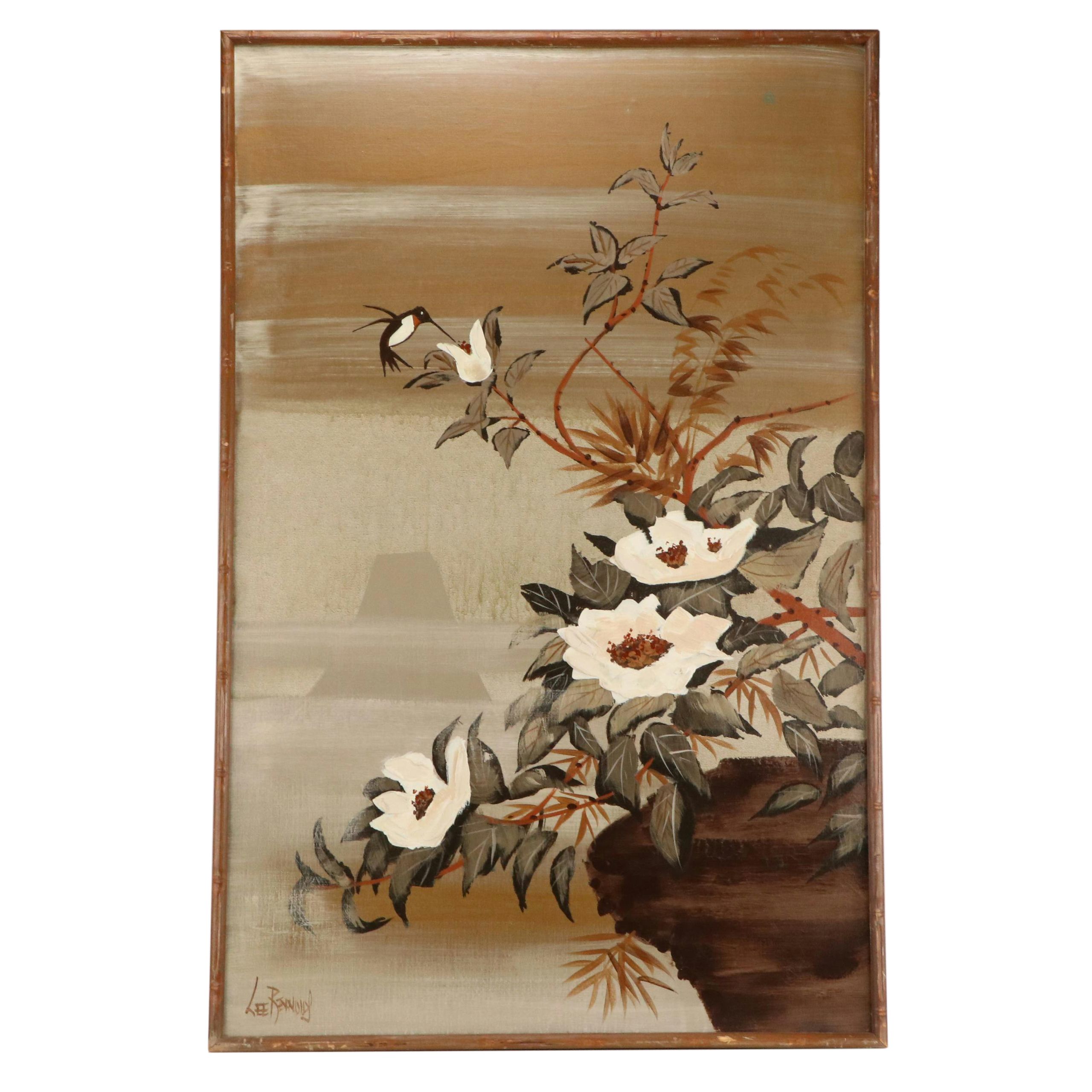 Lee Reynolds Vanguard Studios Floral Composition, Late 20th Century