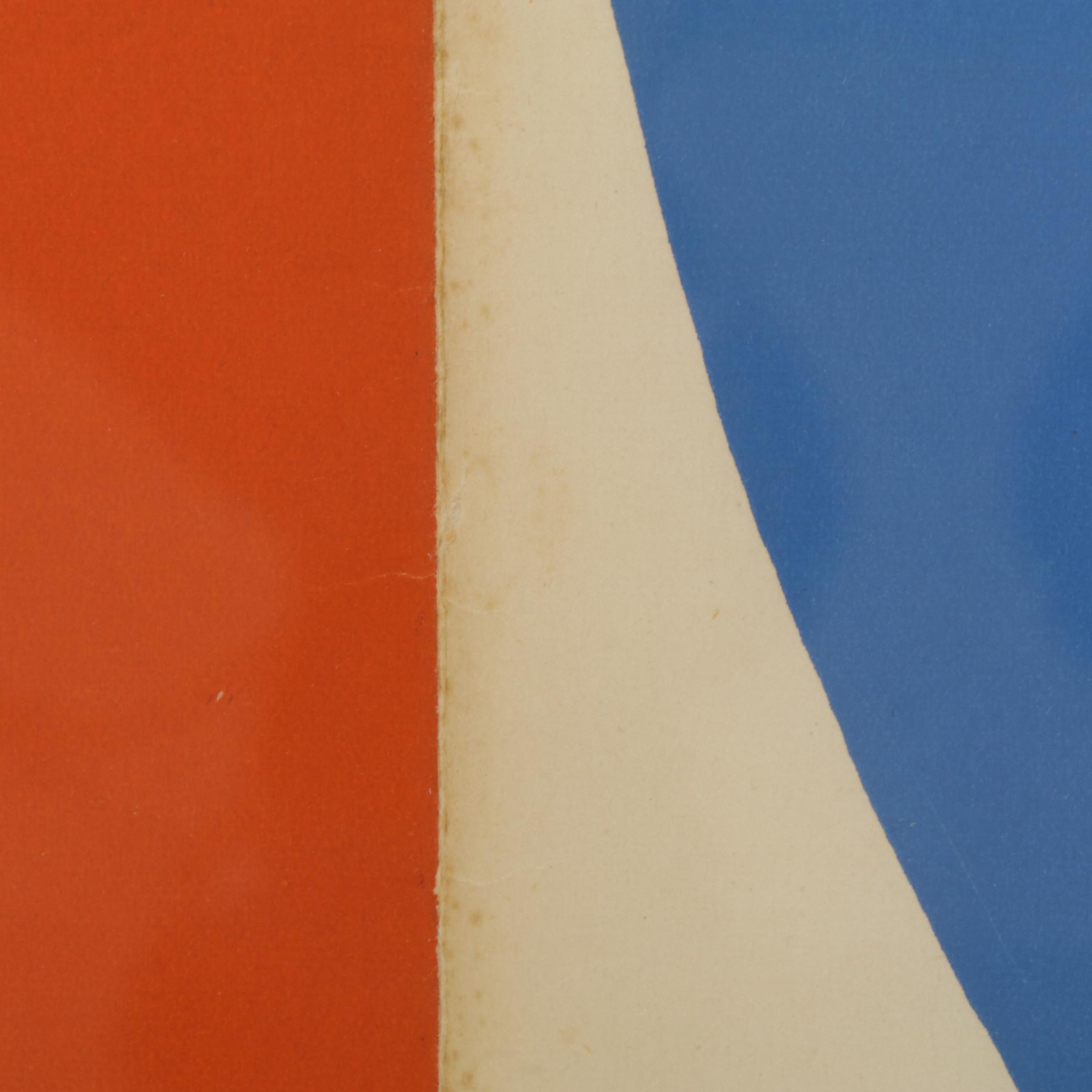 Ellsworth Kelly Double Page Lithograph for "Derrière le Miroir," 1958