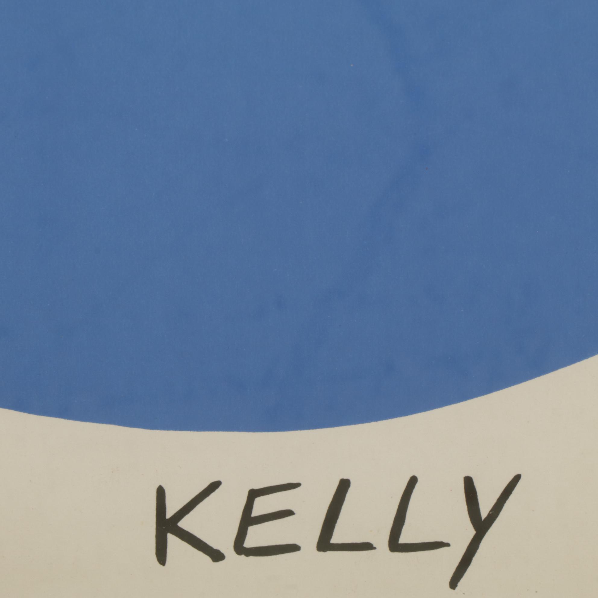 Ellsworth Kelly Double Page Lithograph for "Derrière le Miroir," 1958