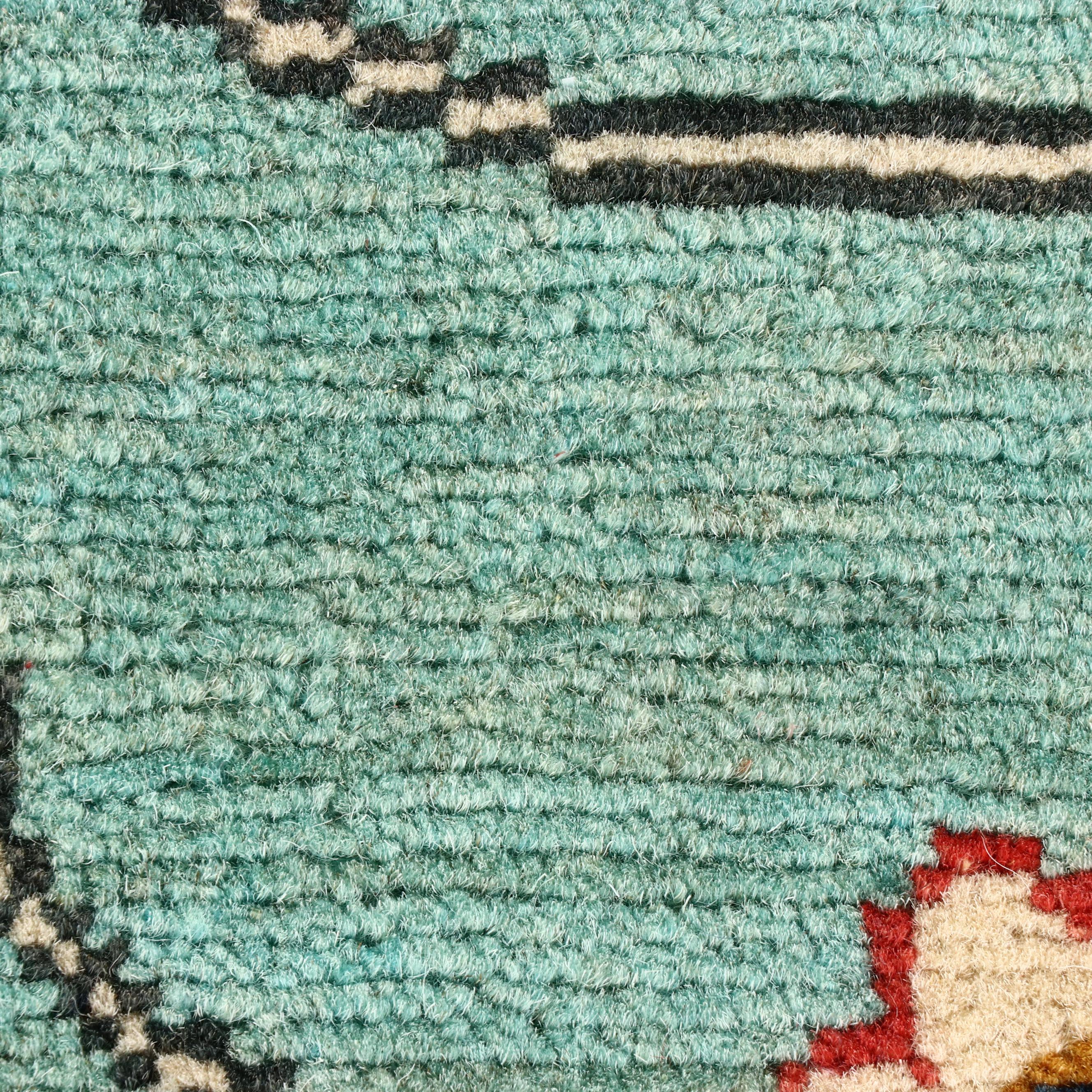 2' x 6'2 Hand-Knotted Afghan Kazak Carpet Runner